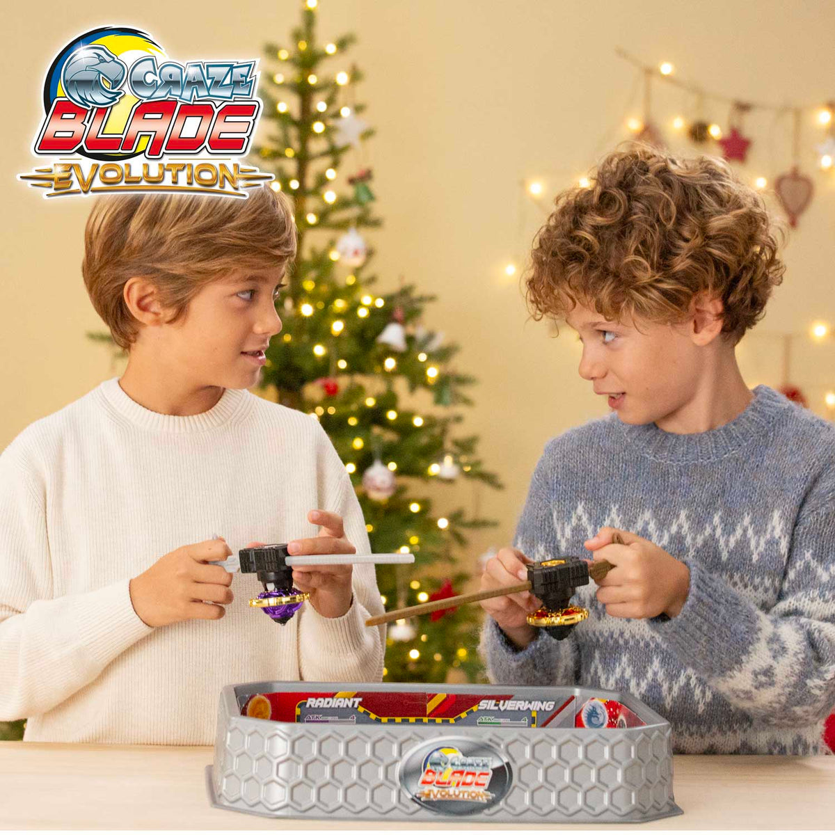 CRAZE BLADE Adventskalender – Kampfkreisel mit XL Battle Arena, 2 Startern & 24 Überraschungen, ab 8 Jahren