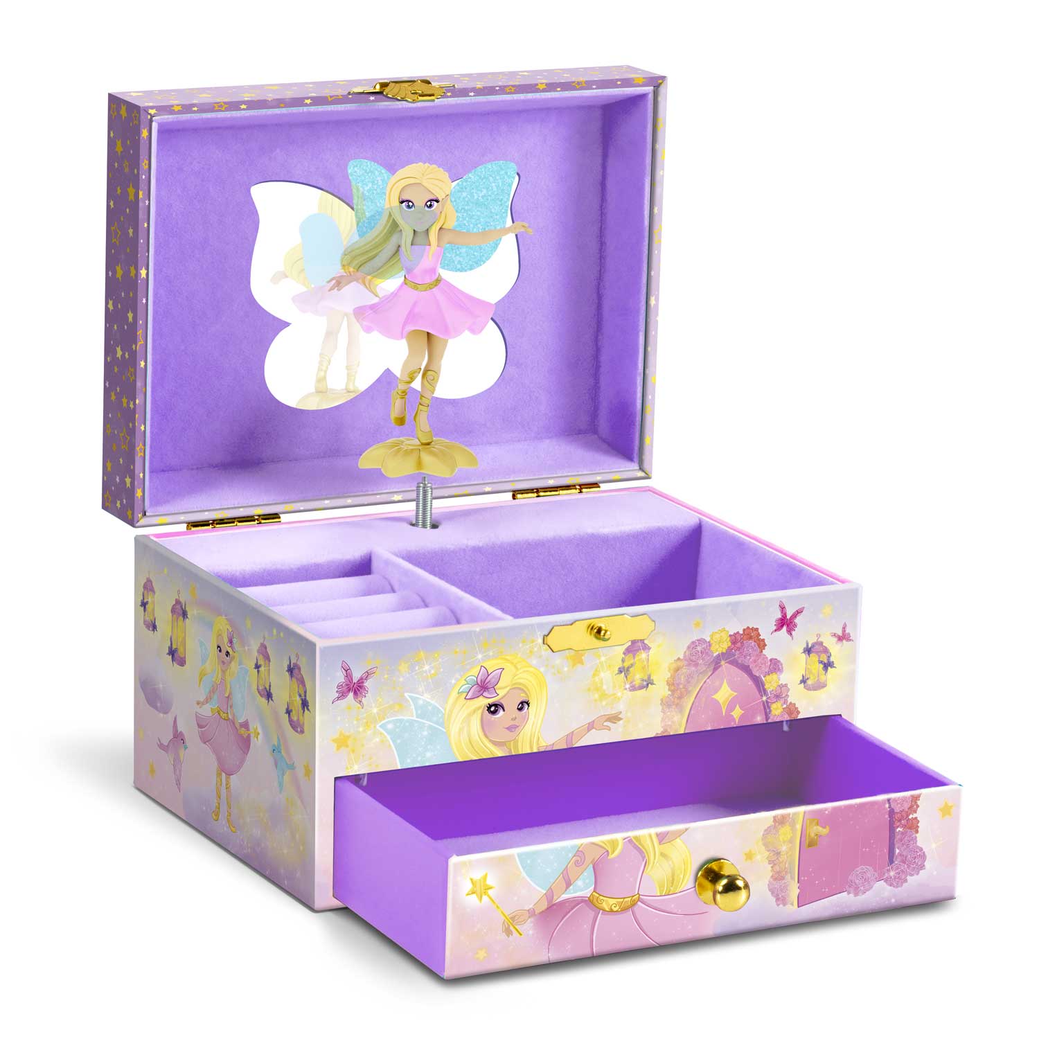 Fairy children's jewelry box with music box