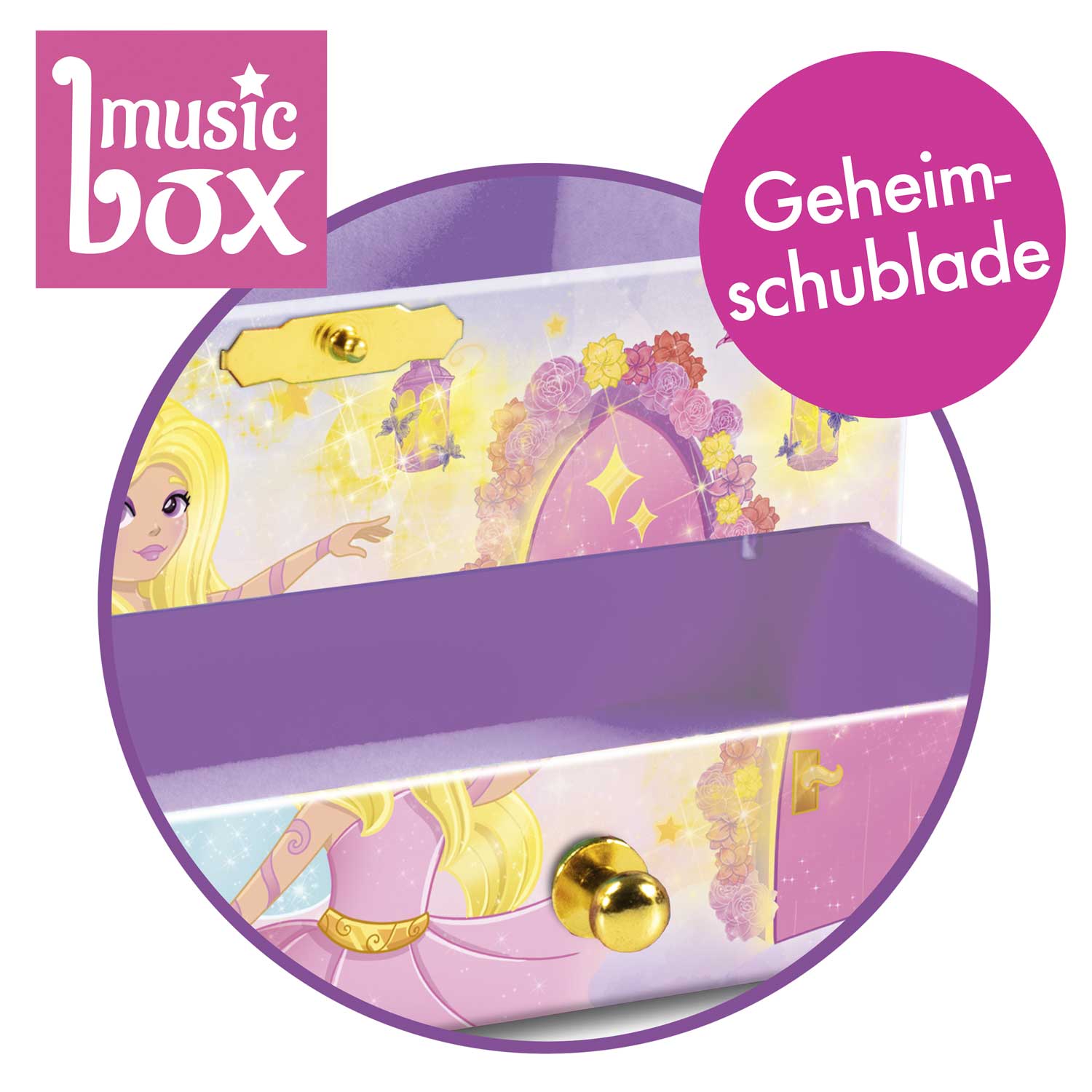 Fairy children's jewelry box with music box