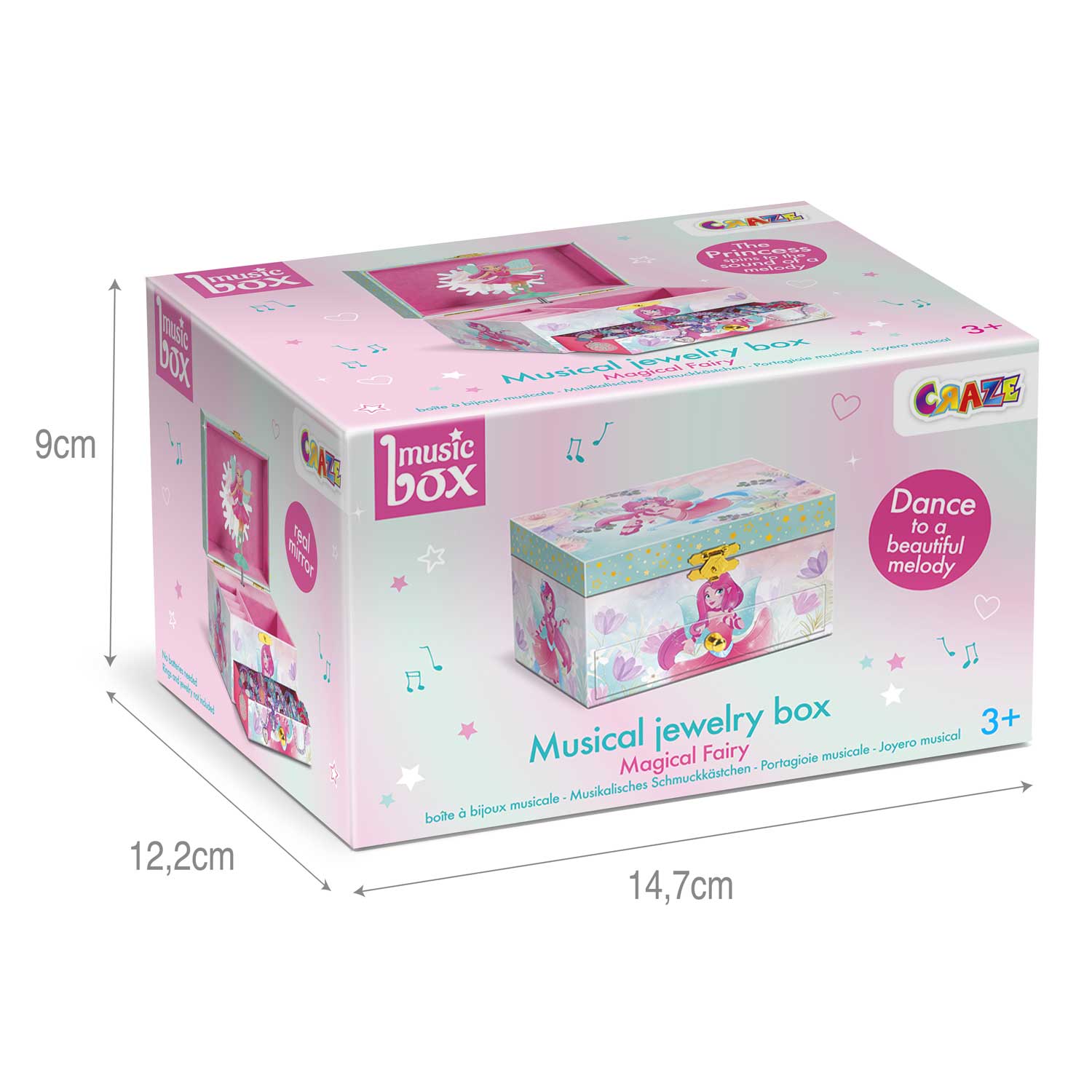 Fairy children's jewelry box with music box