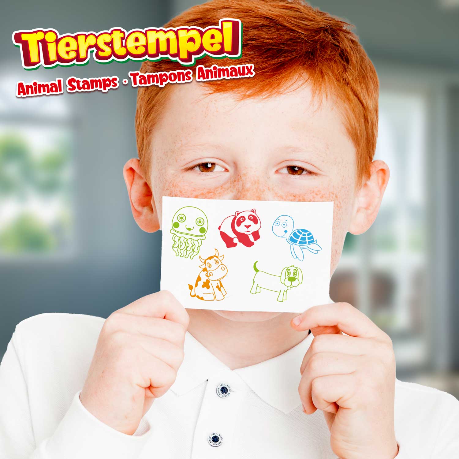STAMPS - Animals 8 pcs Set