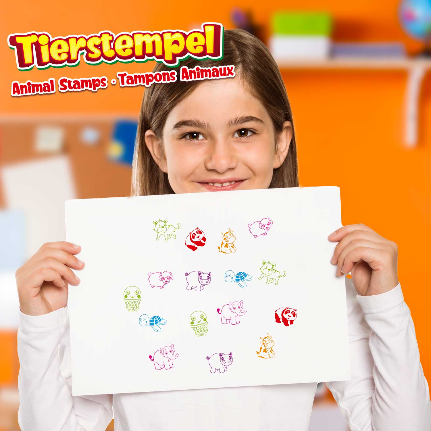 STAMPS - Animals 8 pcs Set