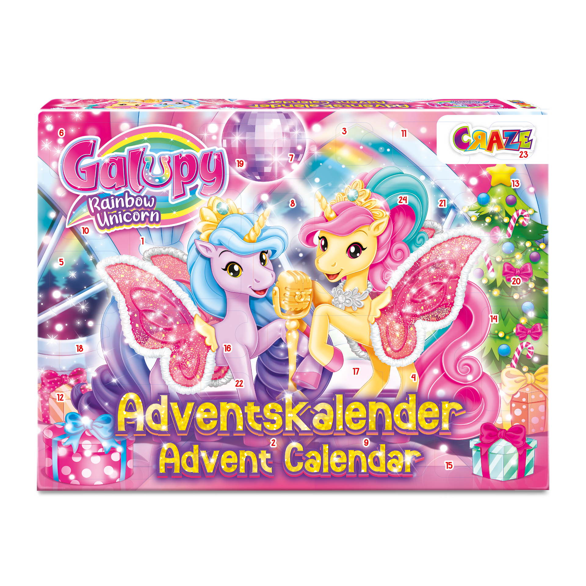 ADVENT CALENDAR - Galupy Rainbow Unicorn – CRAZE TOYS