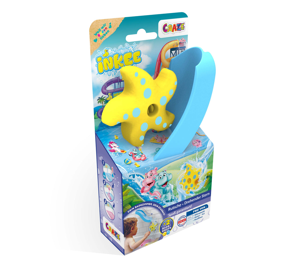 INKEE TOYS - Baderutsche + Drehender Stern