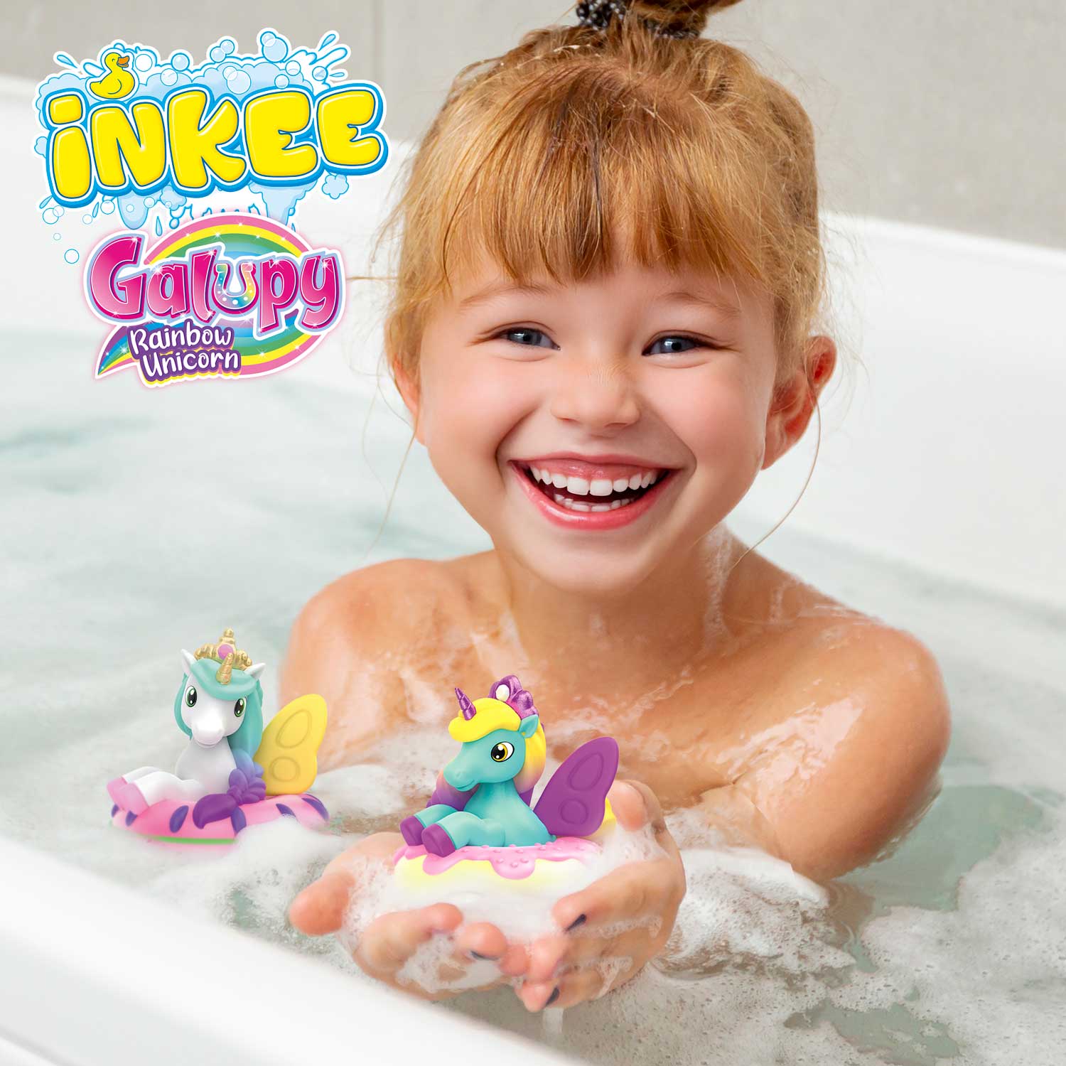 INKEE TOYS - Magic Bath Galupy Rainbow Unicorn Star