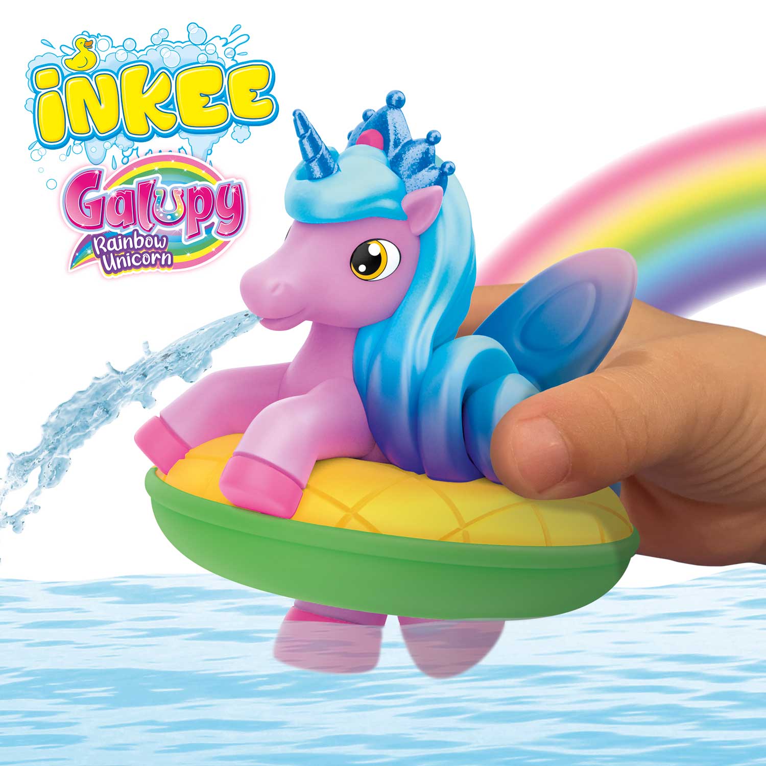 INKEE TOYS - Magic Bath Galupy Rainbow Unicorn Star
