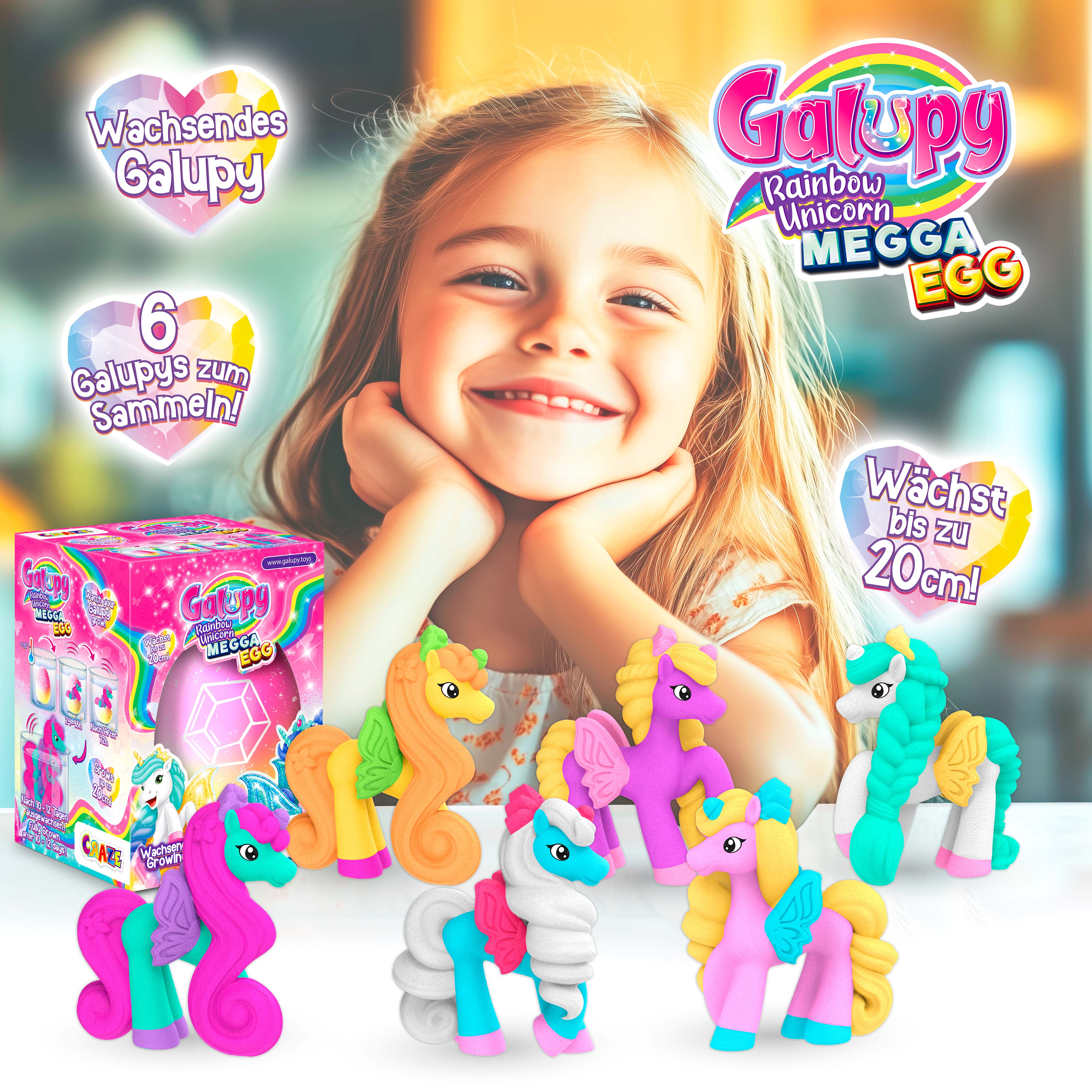 MEGGA EGG - Galupy Rainbow Unicorn