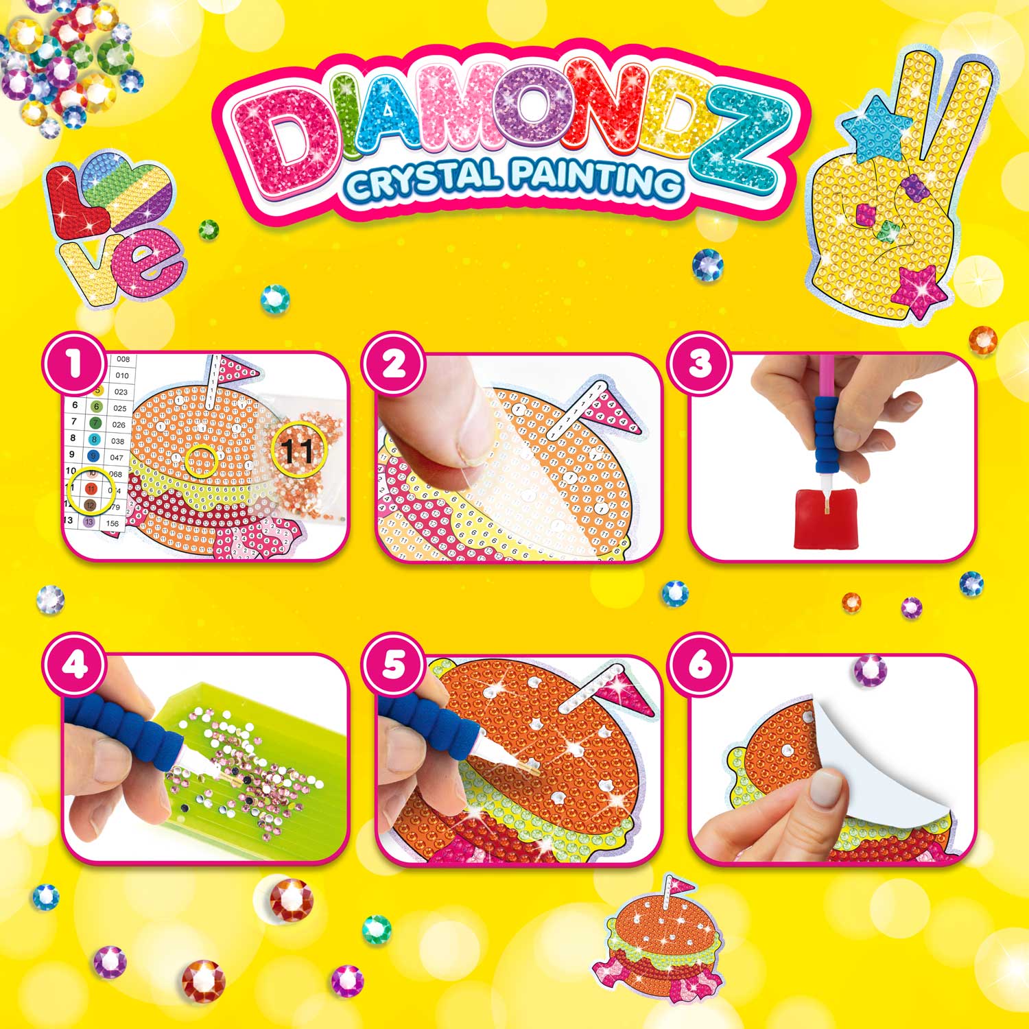 DIAMONDZ - Starter Set Stickers Fun Series