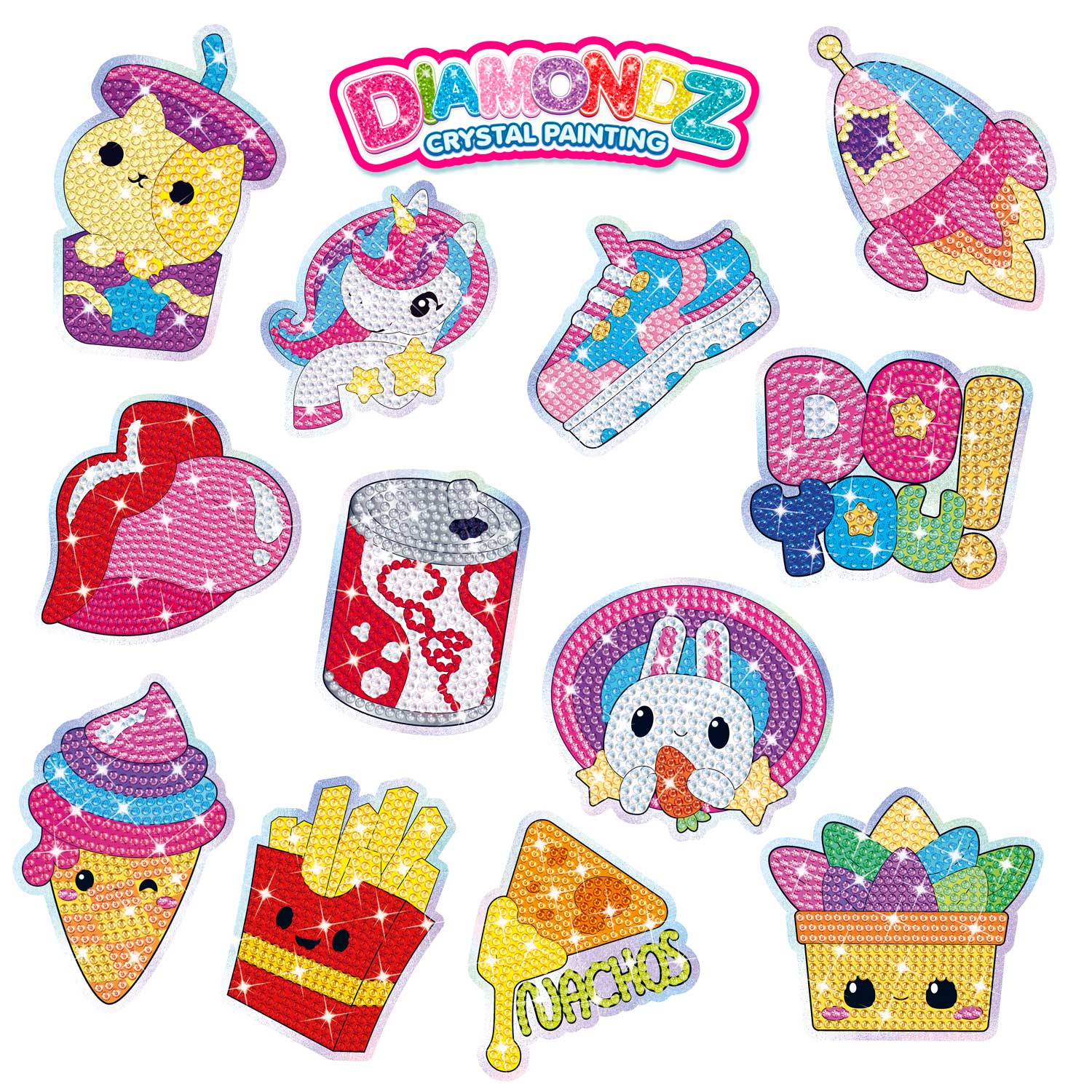 DIAMONDZ - Mega Set Stickers Fun Series