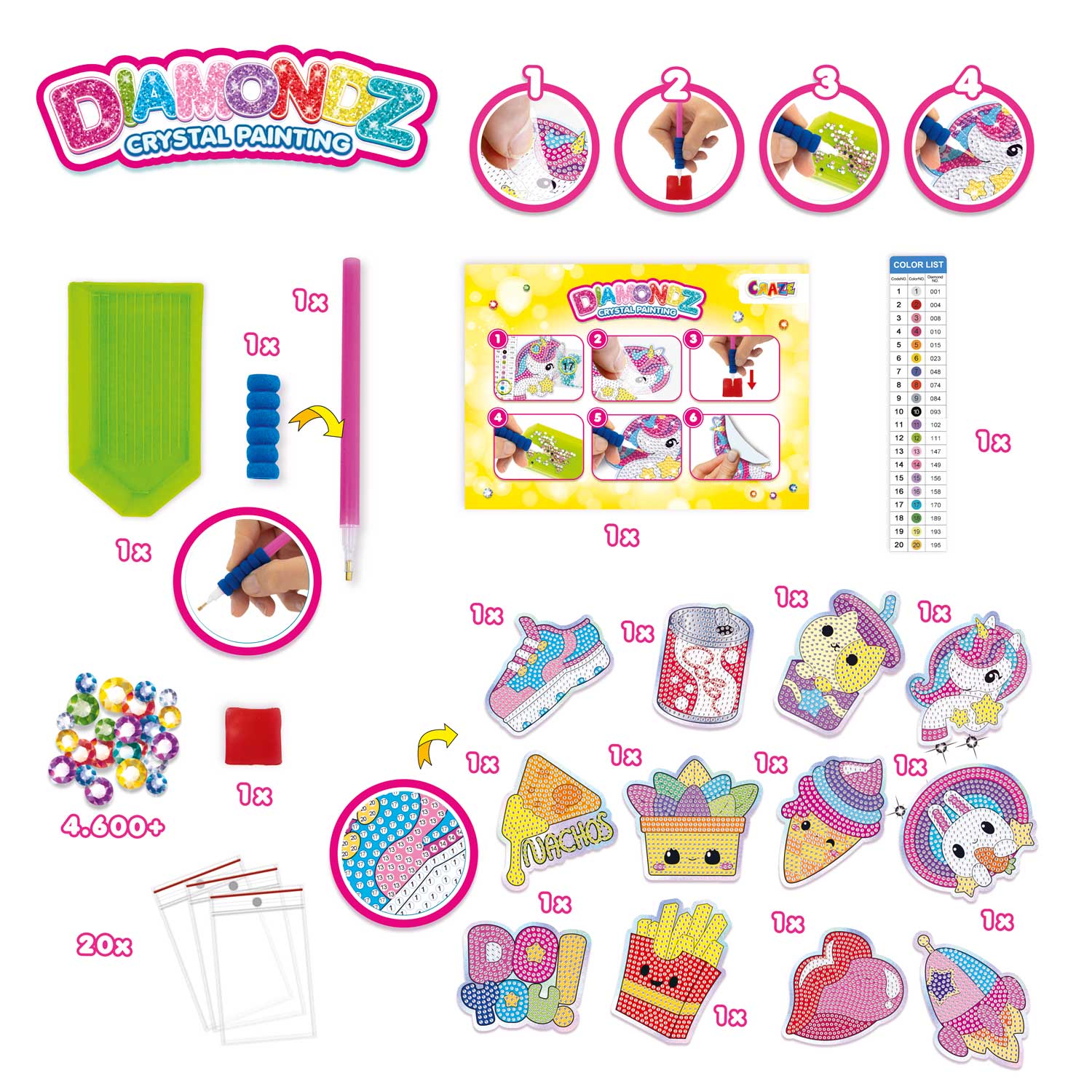 DIAMONDZ - Mega Set Stickers Fun Series