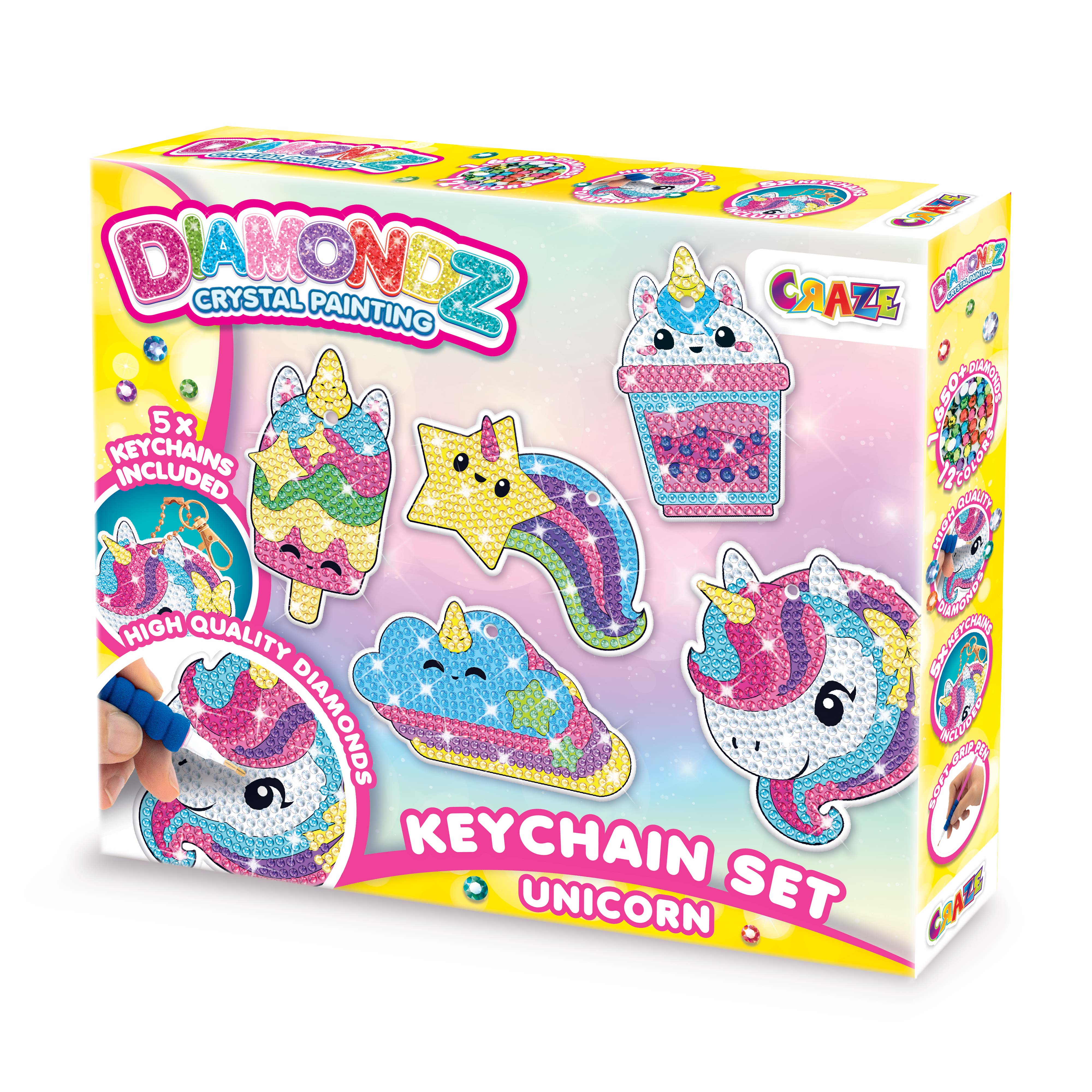 DIAMONDZ - Unicorn Keychain Set