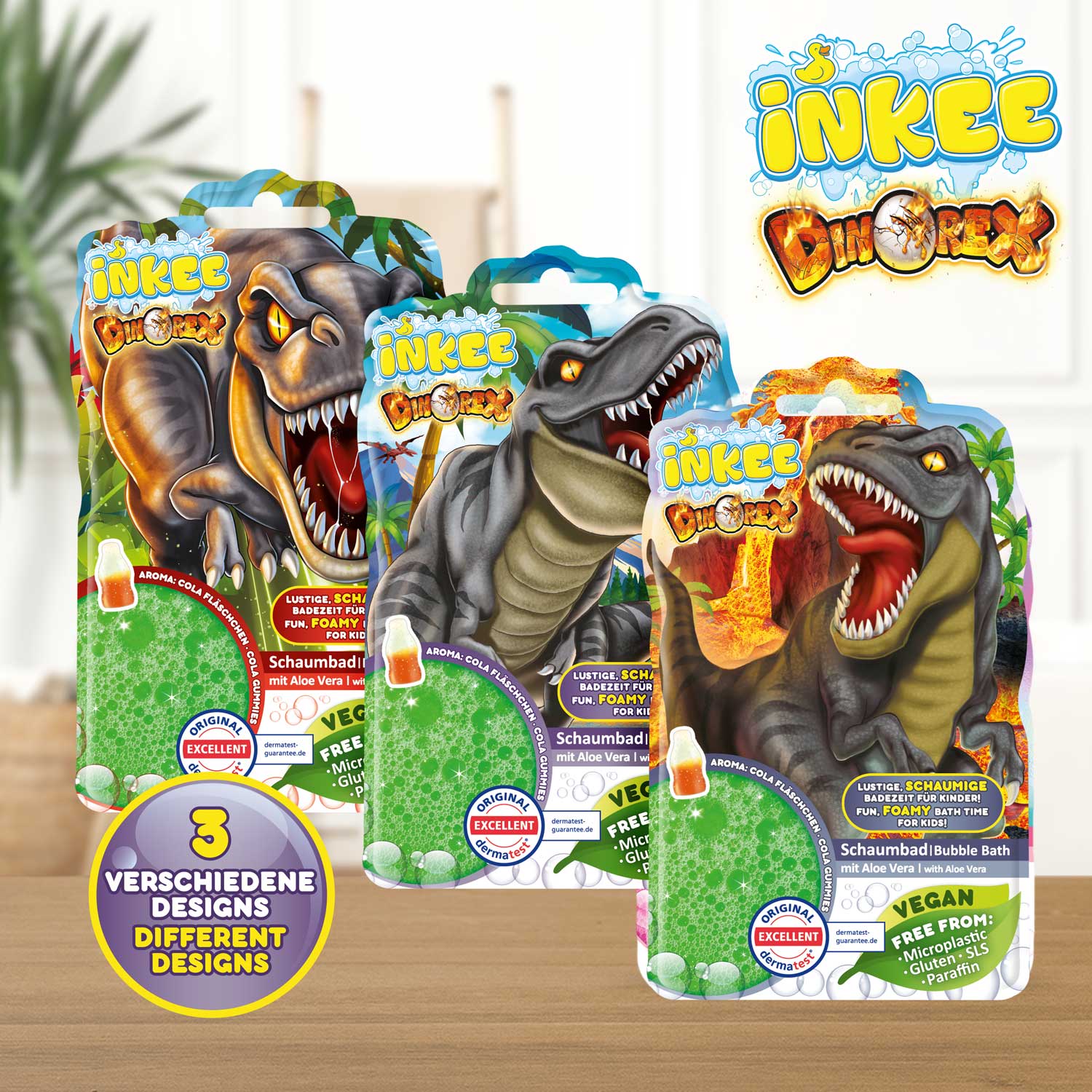 INKEE - Schaumbad Dinorex