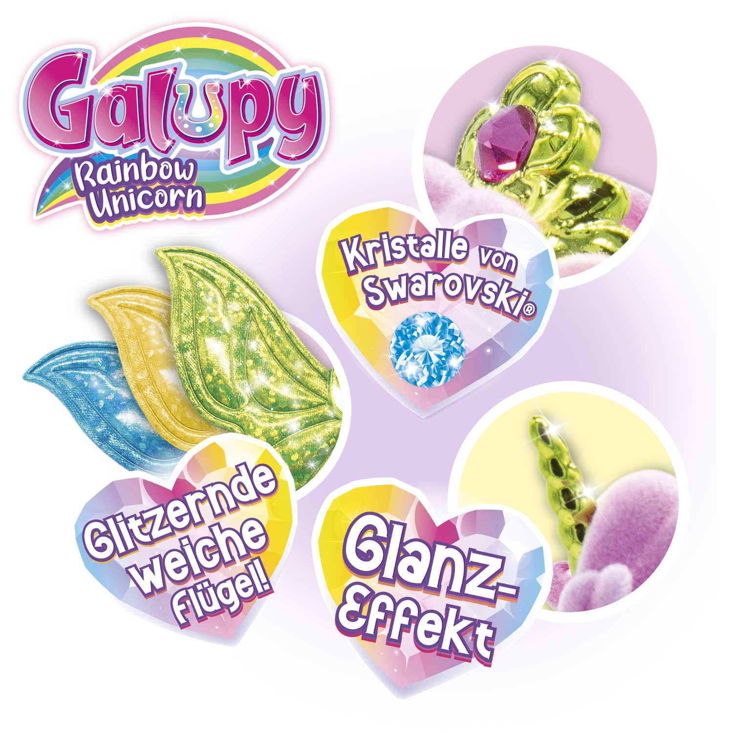 GALUPY RAINBOW UNICORN - Sammelfiguren Foilbag