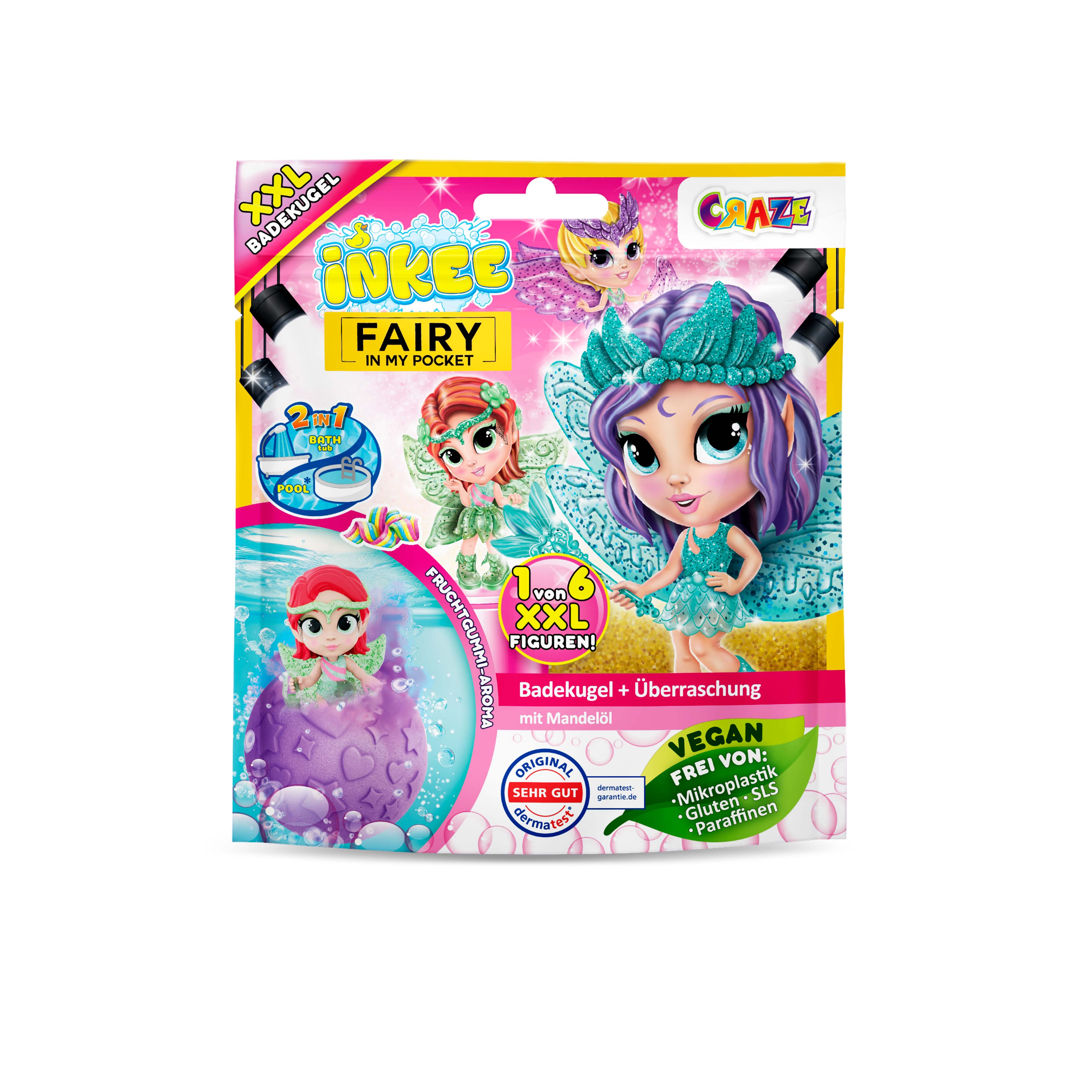 INKEE - FAIRY IN MY POCKET Überraschungs-Badekugel XXL