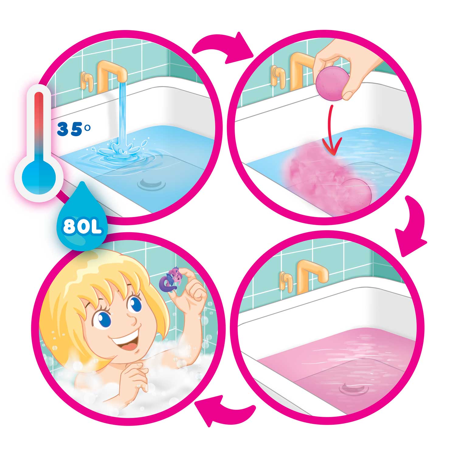 INKEE - FAIRY IN MY POCKET Überraschungs-Badekugel XXL