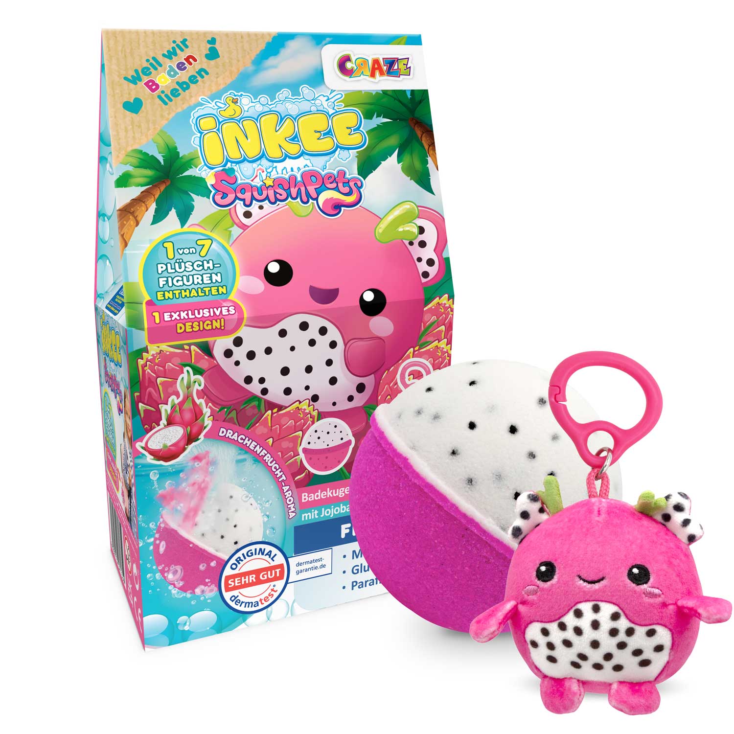 INKEE - SQUISHPETS Überraschungs-Badekugel