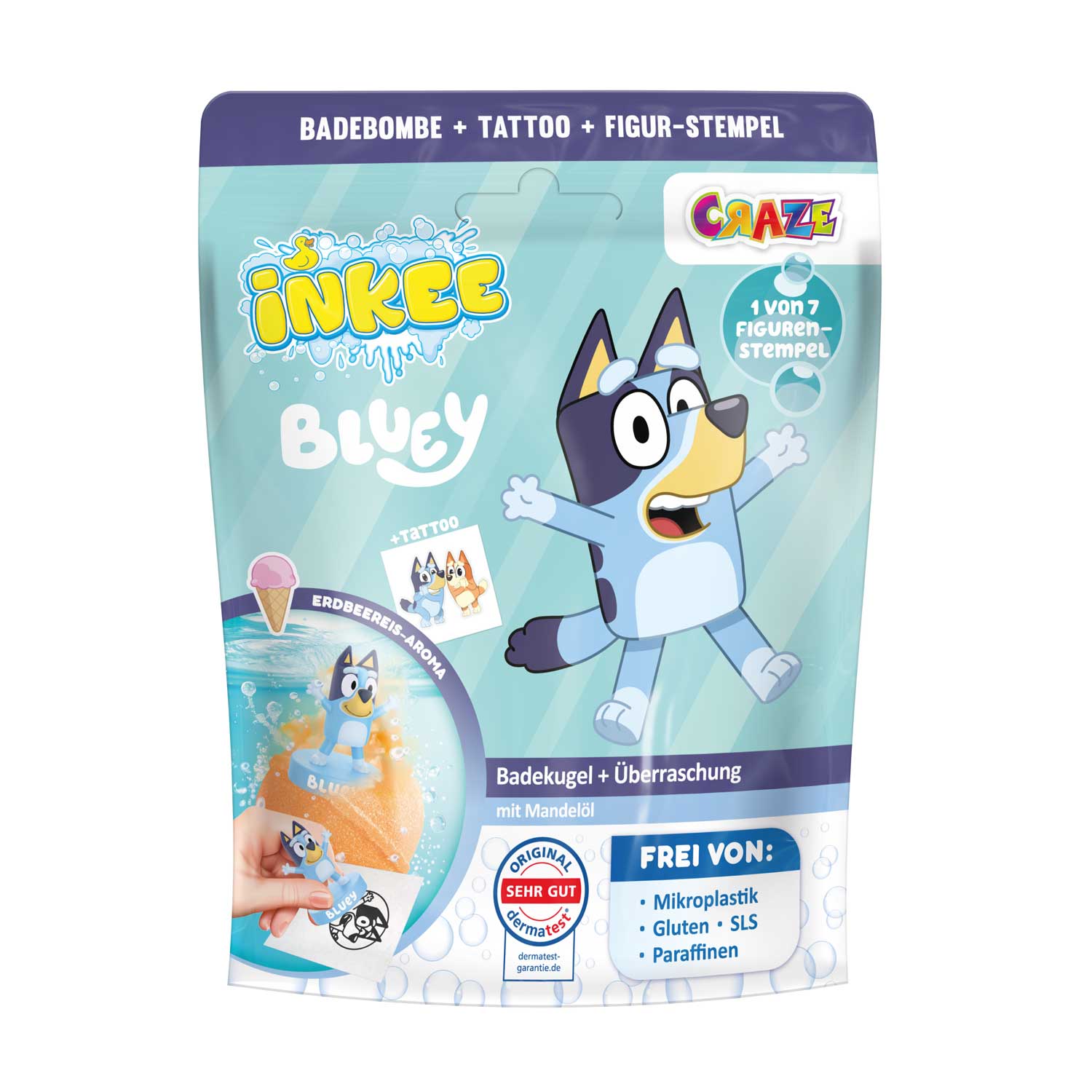 INKEE - Bluey Überraschungs-Badekugel