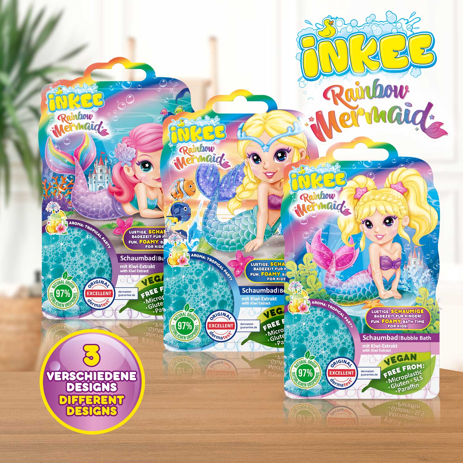 INKEE - Schaumbad Rainbow Mermaid