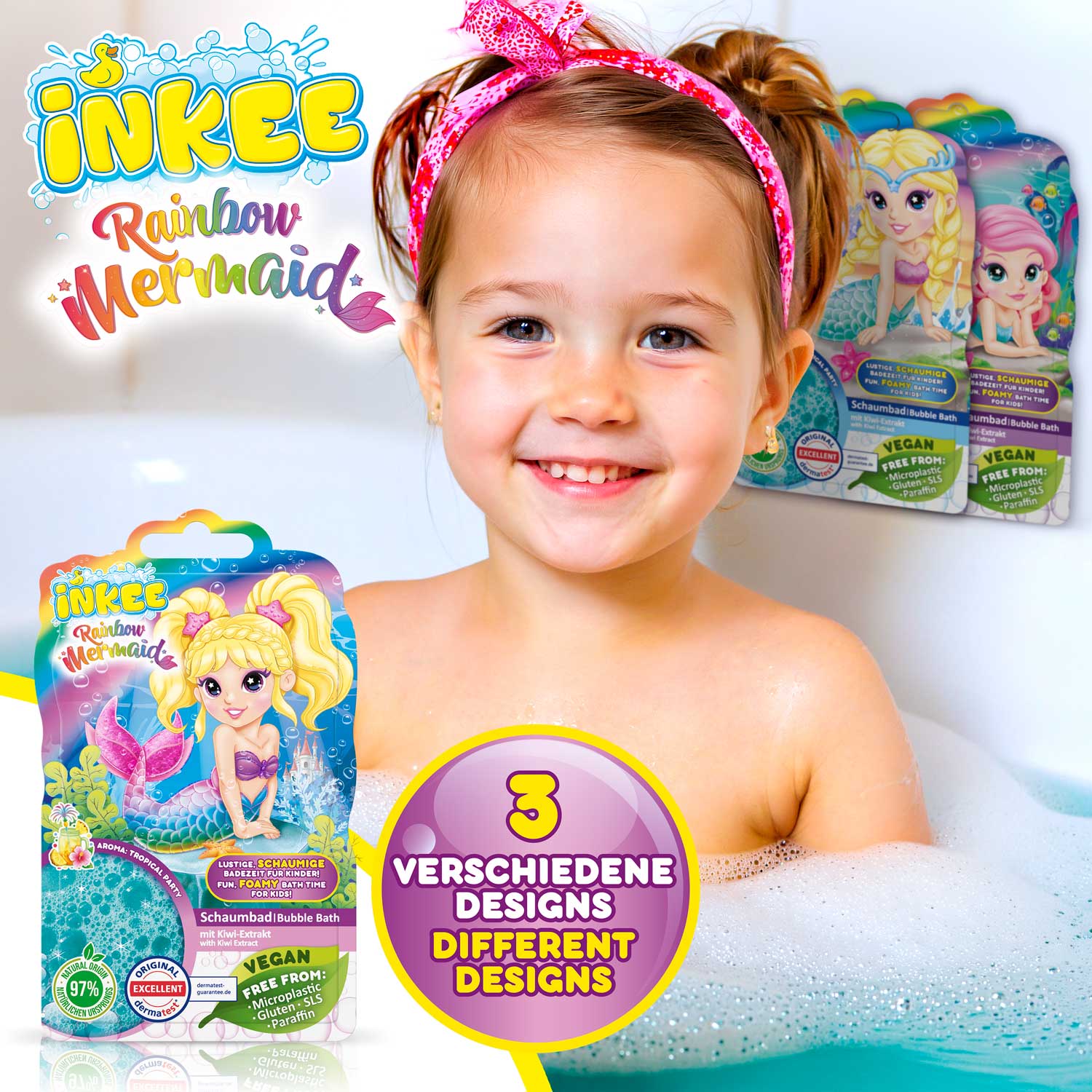 INKEE - Schaumbad Rainbow Mermaid
