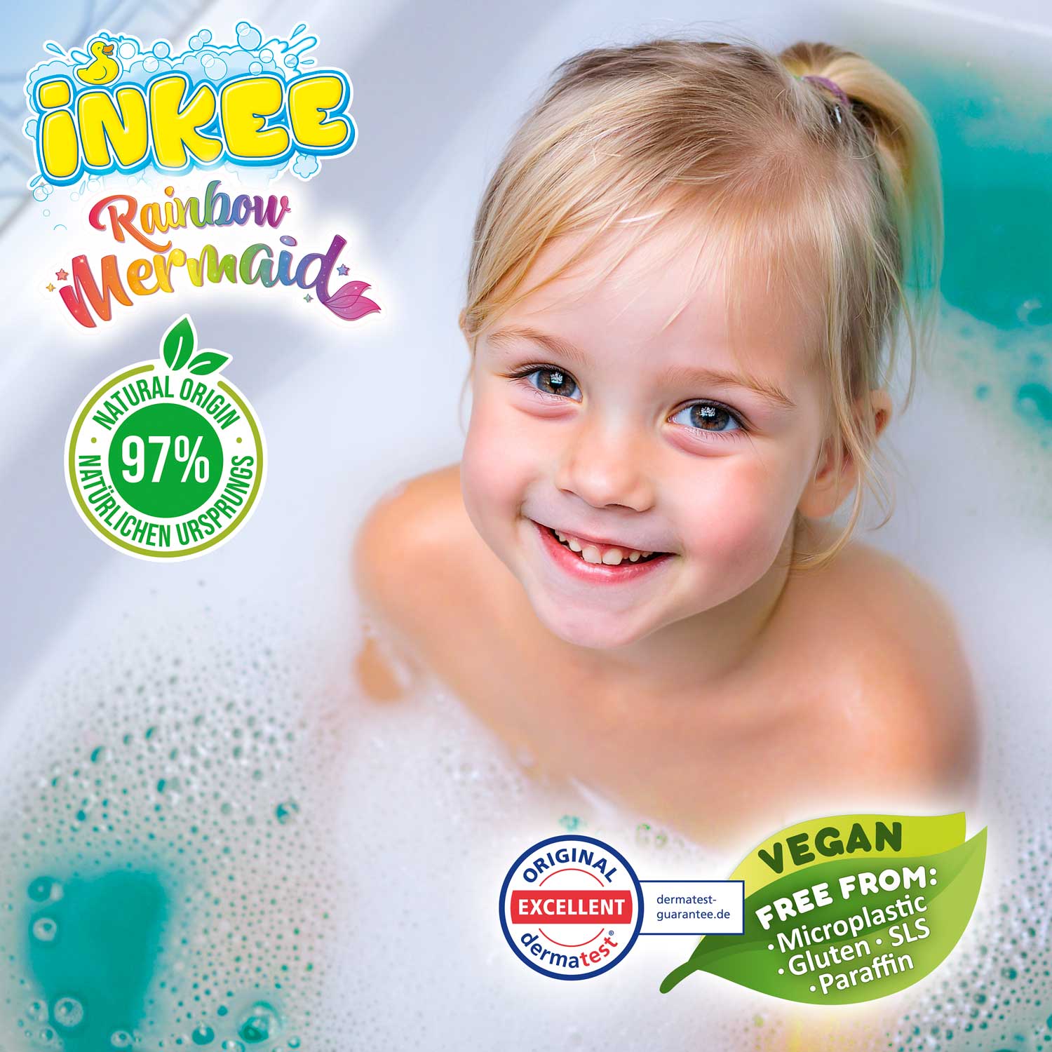 INKEE - Schaumbad Rainbow Mermaid