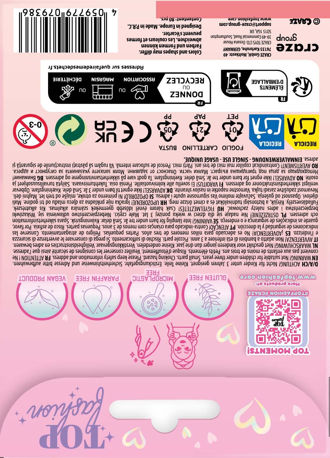 TOP FASHION Nail Tattoos – 80 trendige Nagelsticker für einen coolen Glam-Look, 3 Designs