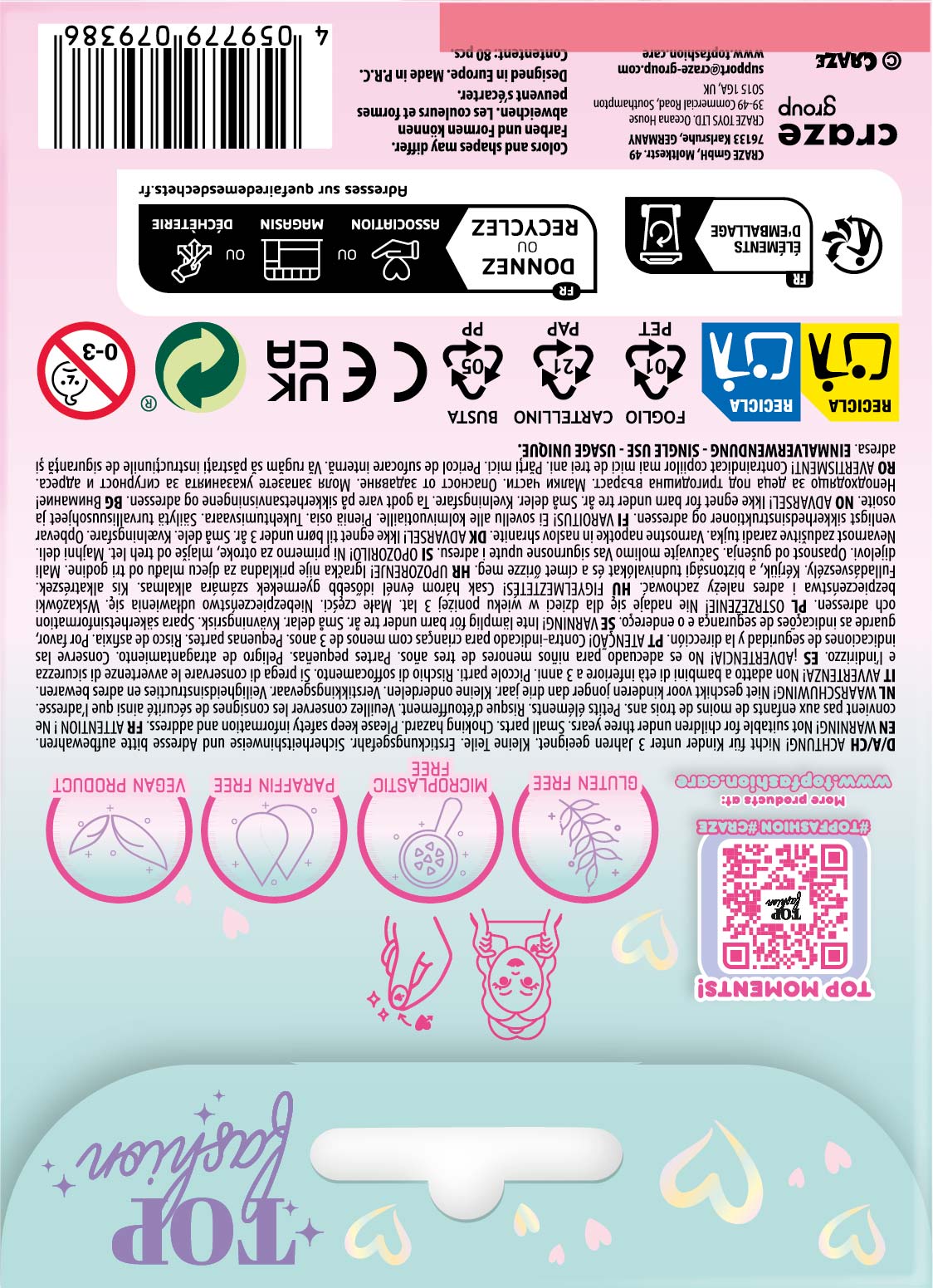 TOP FASHION Nail Tattoos – 80 trendige Nagelsticker für einen coolen Glam-Look, 3 Designs
