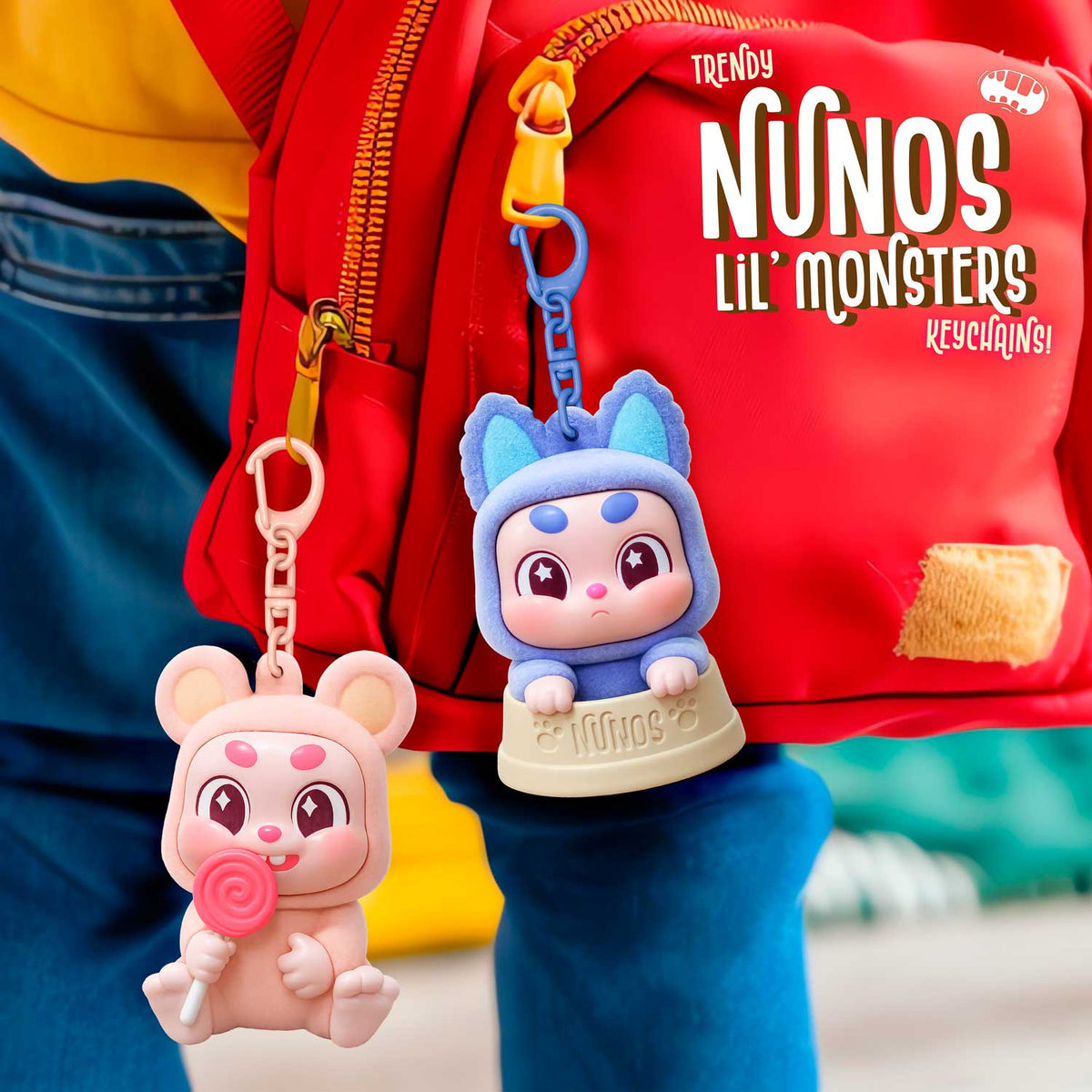 NUNOS Lil’ Monsters Schlüsselanhänger – 12 einzigartige Charaktere zum Sammeln