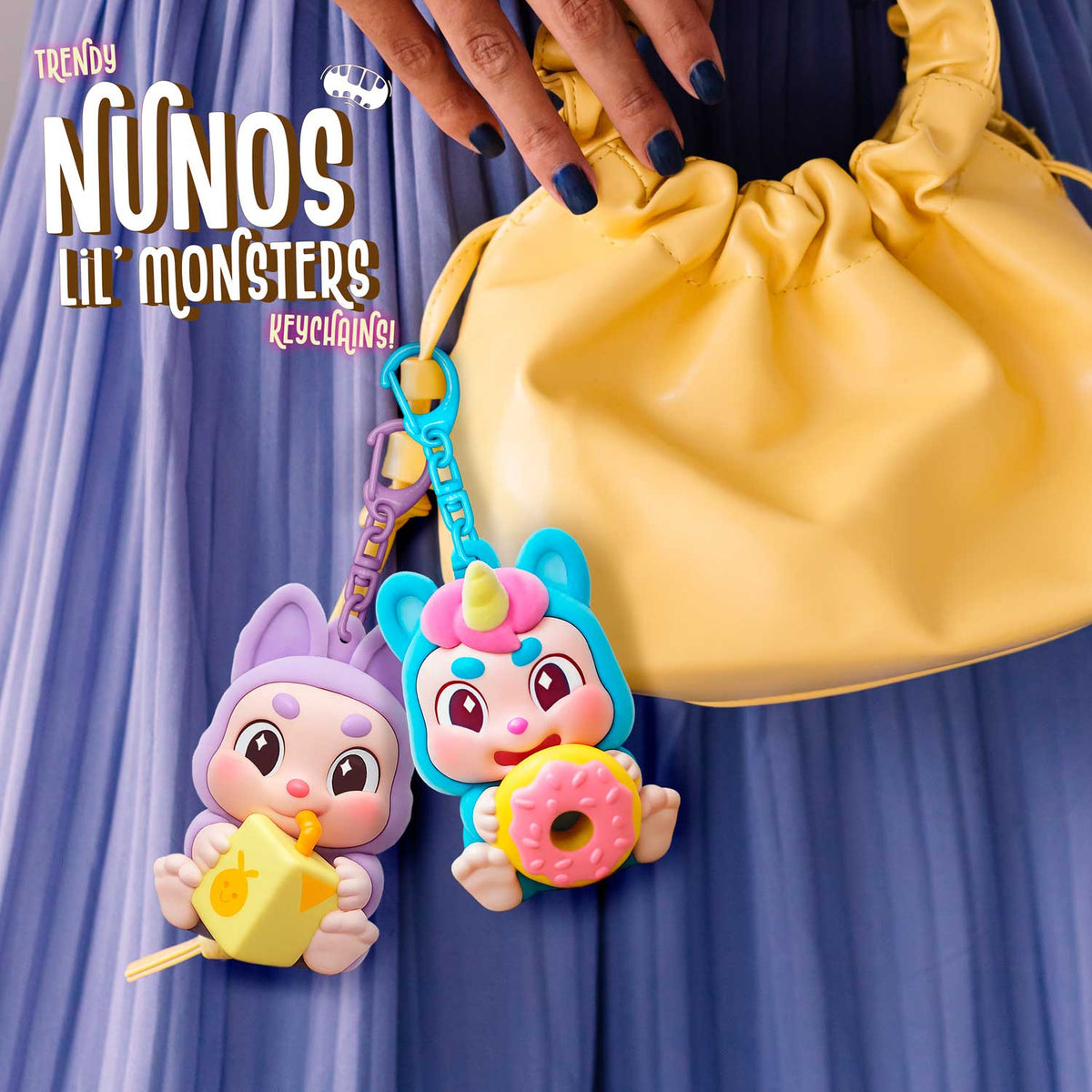 NUNOS Lil’ Monsters Schlüsselanhänger – 12 einzigartige Charaktere zum Sammeln
