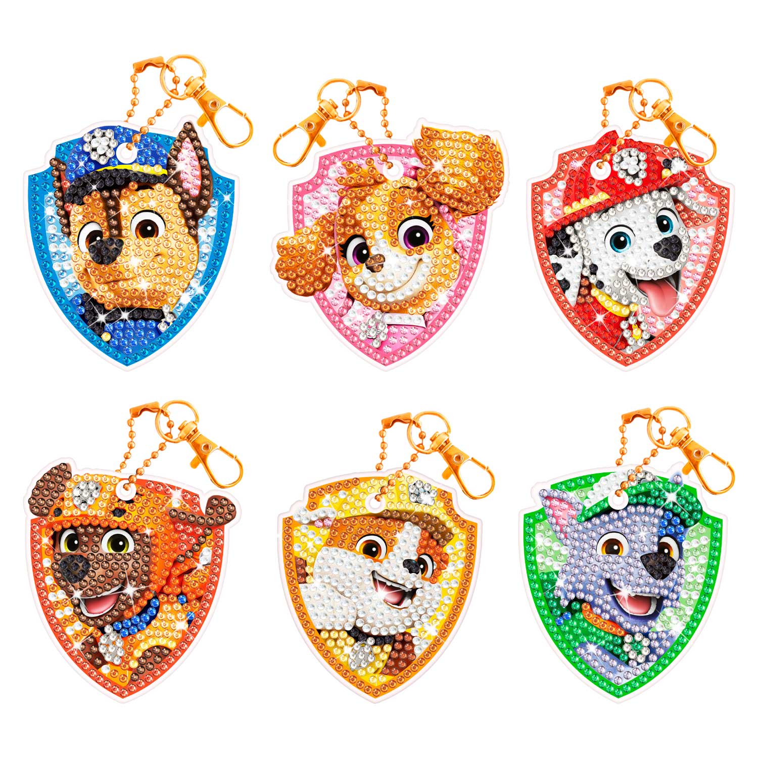 DIAMONDZ - PAW PATROL Schlüsselanhänger Set