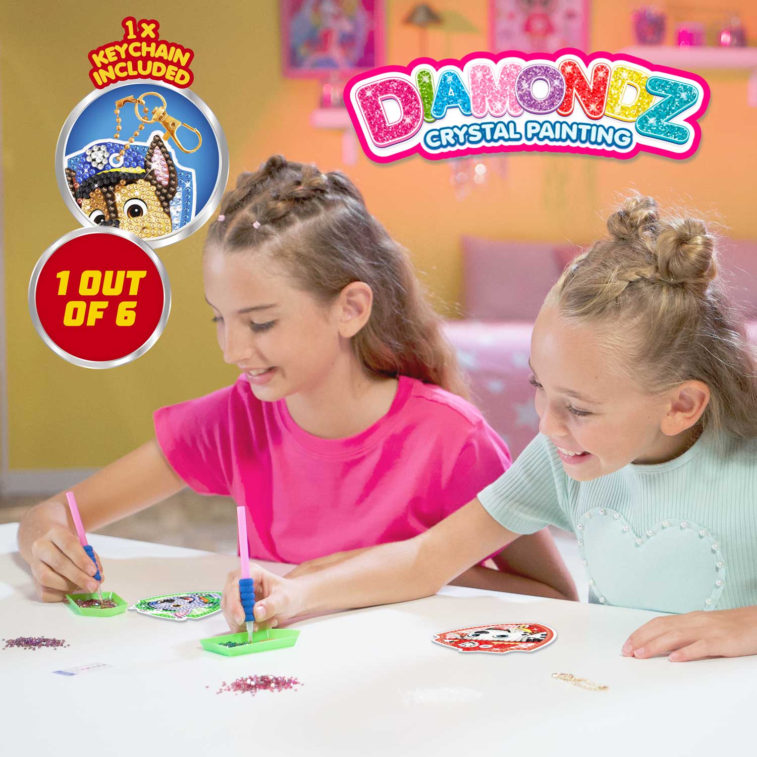DIAMONDZ - PAW PATROL Schlüsselanhänger Set