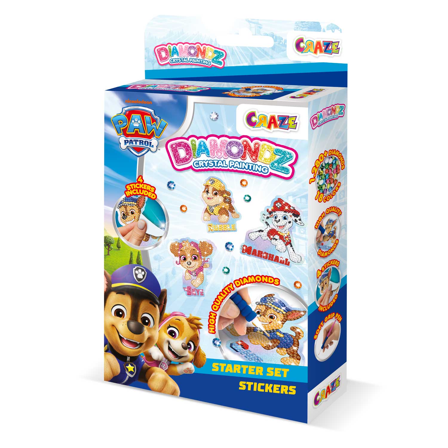DIAMONDZ - PAW PATROL Starter Set Stickers