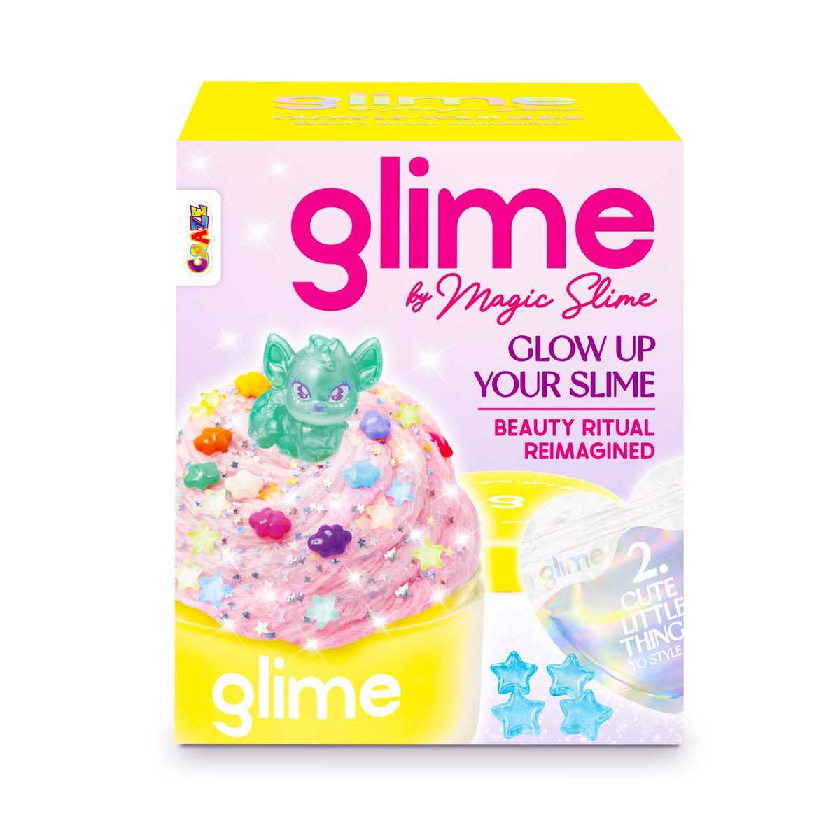 MAGIC SLIME GLIME Starter Pack – Kreatives Slime Set mit trendigen Toppings & Überraschungsfigur
