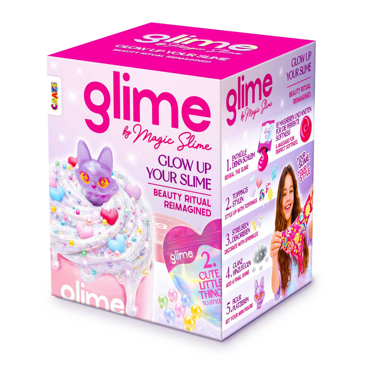 MAGIC SLIME GLIME Starter Pack – Kreatives Slime Set mit trendigen Toppings & Überraschungsfigur