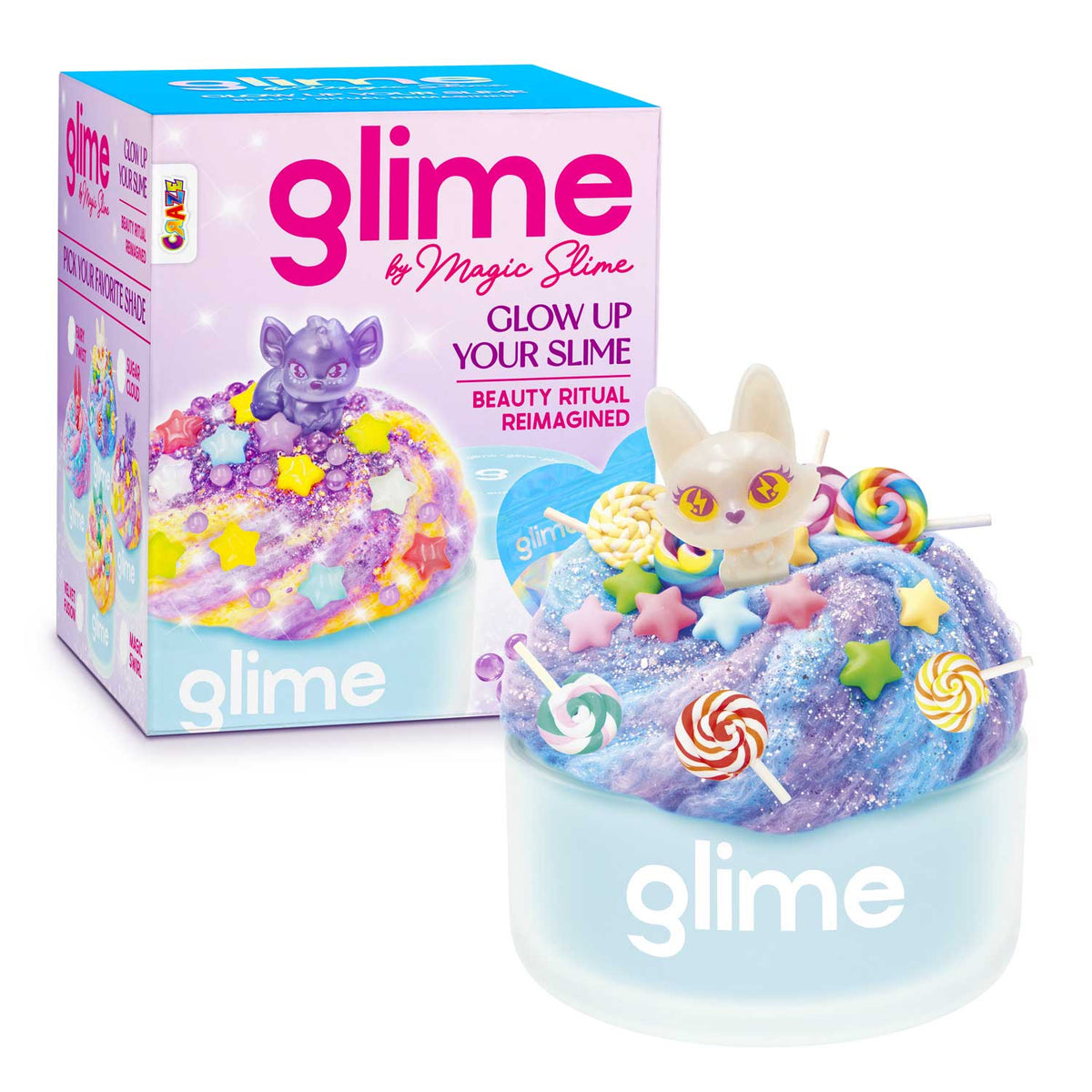 MAGIC SLIME GLIME Starter Pack – Kreatives Slime Set mit trendigen Toppings & Überraschungsfigur