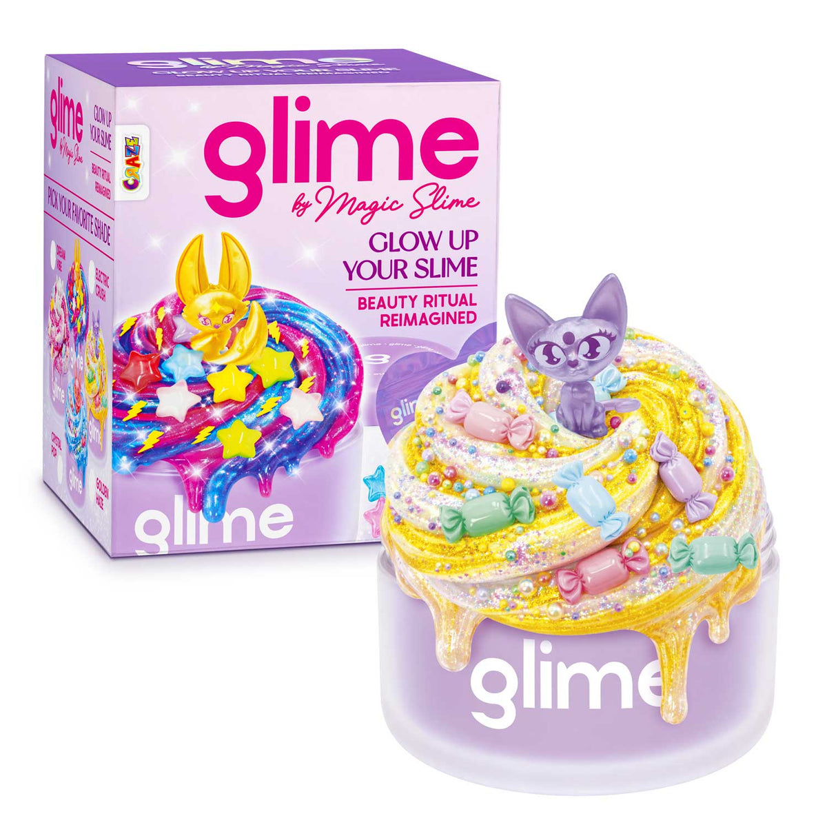 MAGIC SLIME GLIME Starter Pack – Kreatives Slime Set mit trendigen Toppings & Überraschungsfigur