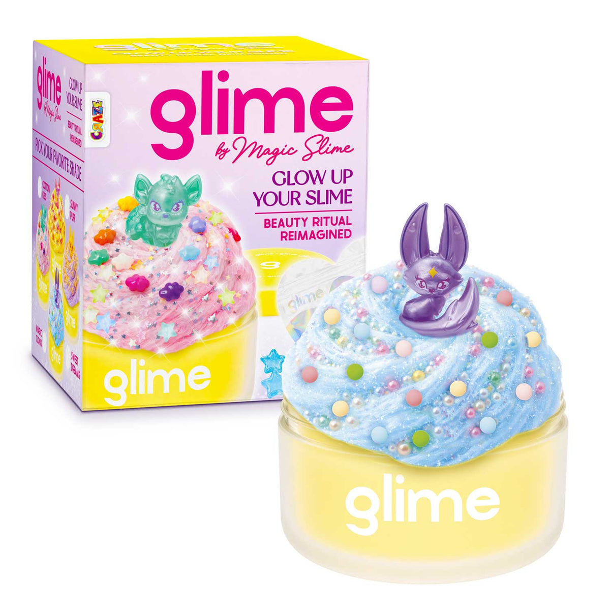 MAGIC SLIME GLIME Starter Pack – Kreatives Slime Set mit trendigen Toppings & Überraschungsfigur