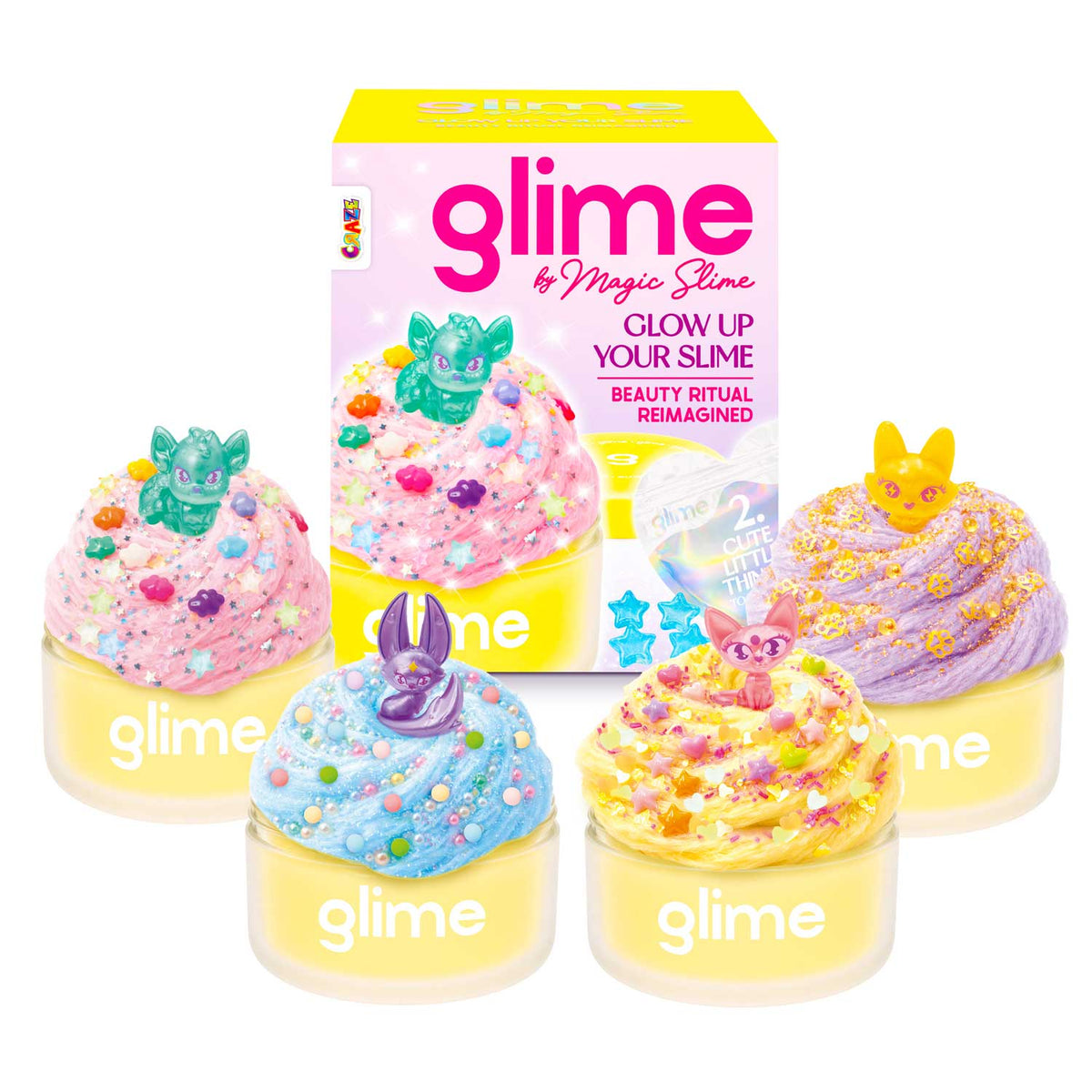 MAGIC SLIME GLIME Starter Pack – Kreatives Slime Set mit trendigen Toppings & Überraschungsfigur