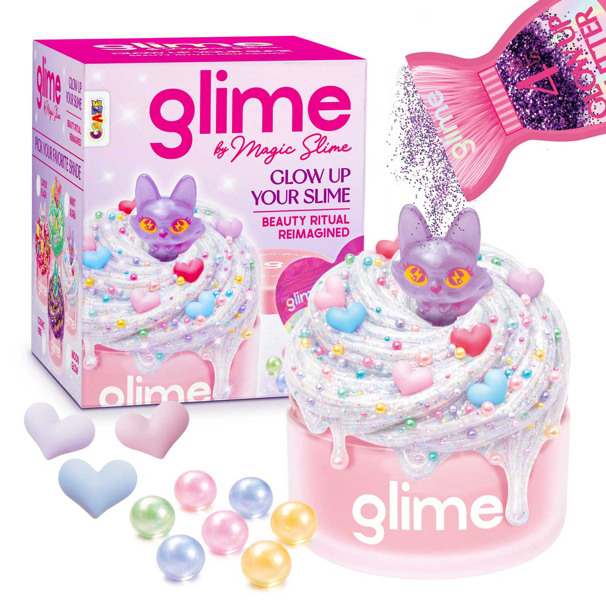 MAGIC SLIME GLIME Starter Pack – Kreatives Slime Set mit trendigen Toppings & Überraschungsfigur