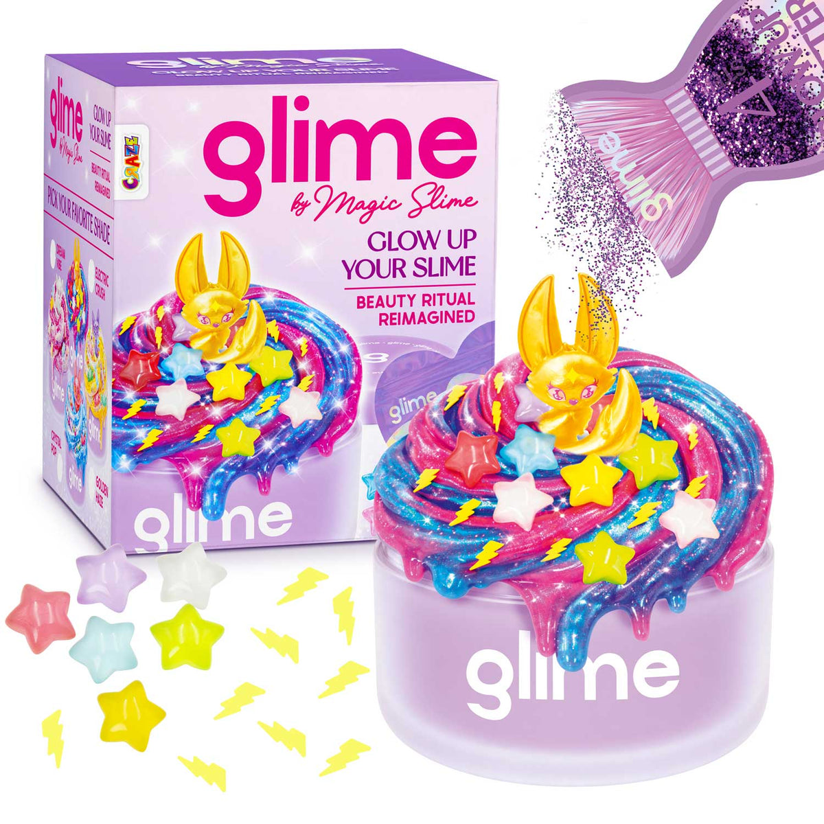 MAGIC SLIME GLIME Starter Pack – Kreatives Slime Set mit trendigen Toppings & Überraschungsfigur