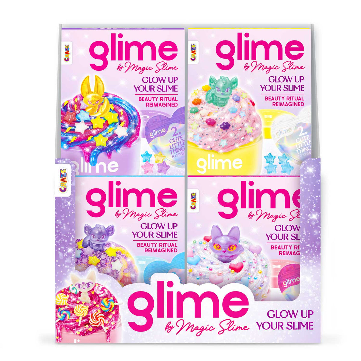 MAGIC SLIME GLIME Starter Pack – Kreatives Slime Set mit trendigen Toppings & Überraschungsfigur