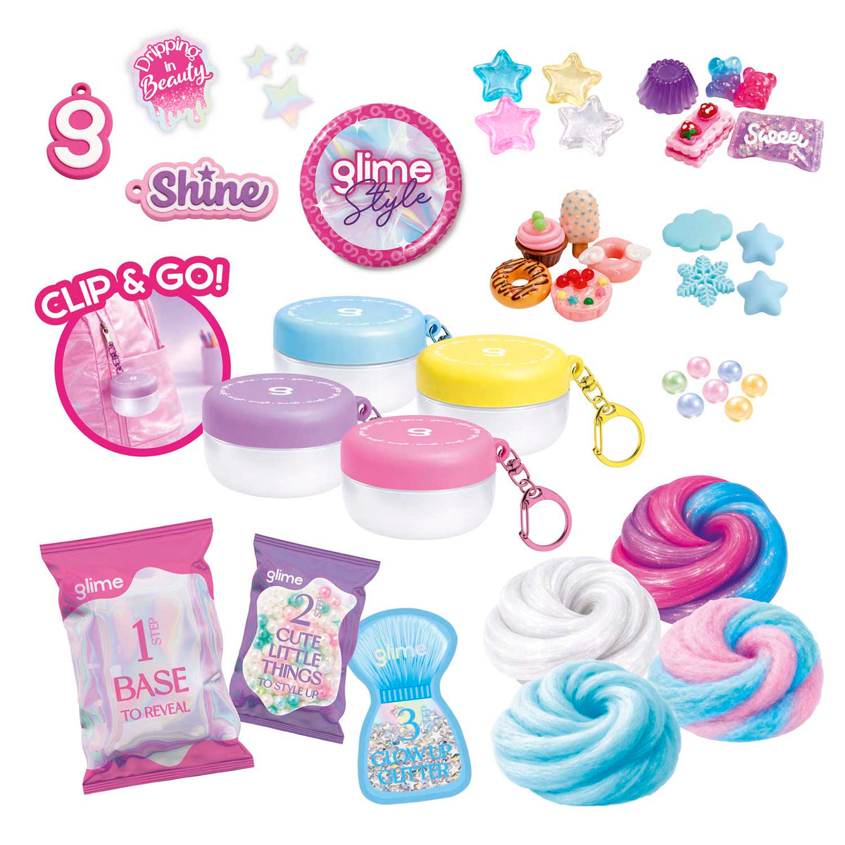 MAGIC SLIME GLIME Adventskalender – 24 Slime Überraschungen mit Toppings & Figuren