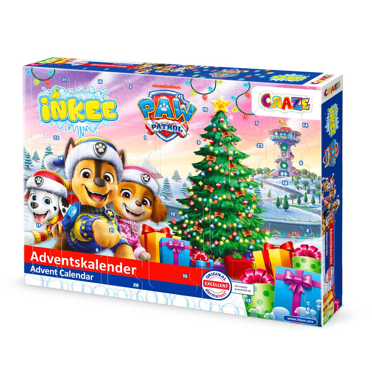 INKEE PAW Patrol Adventskalender – Badespaß & Überraschungen für Kinder ab 3 Jahren.