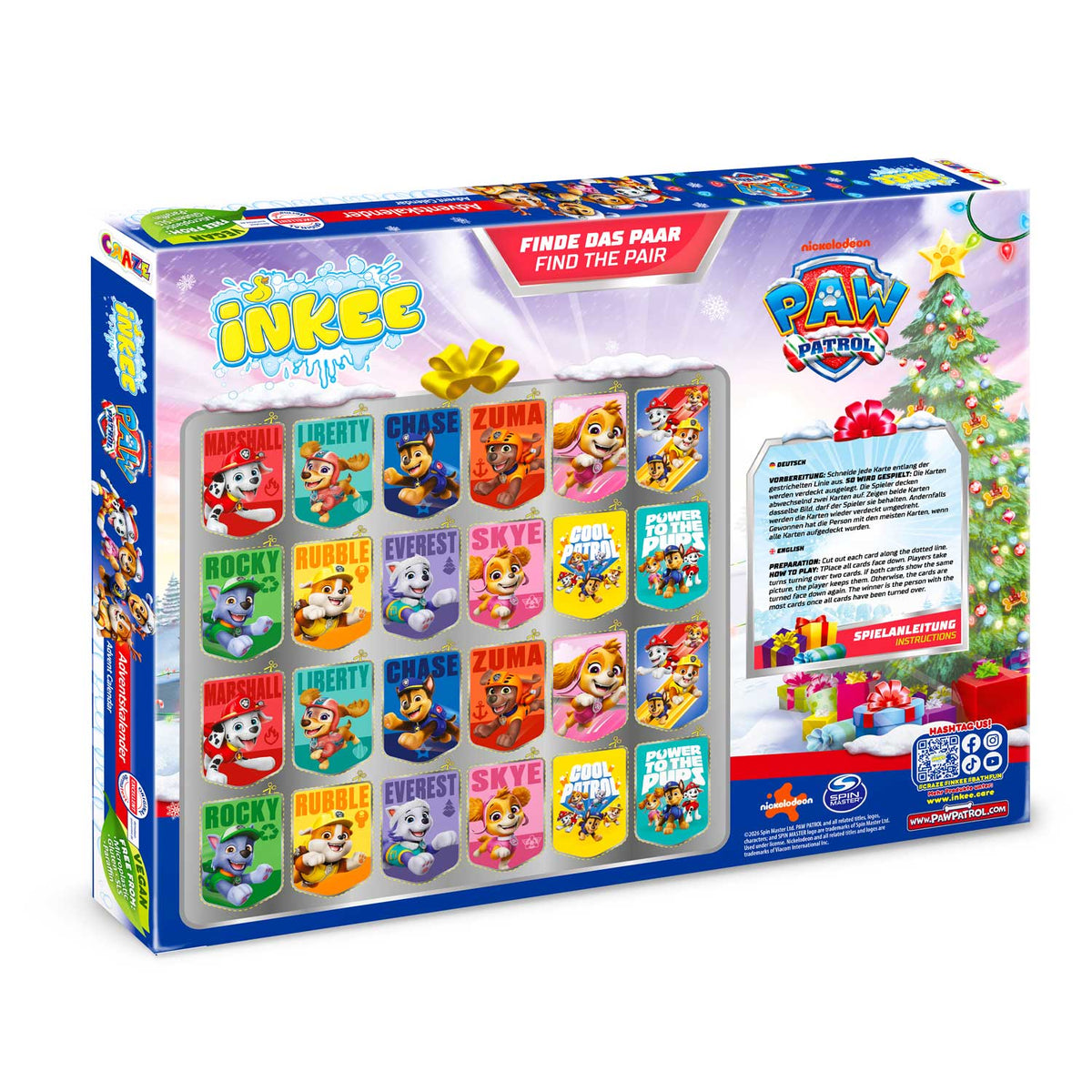 INKEE PAW Patrol Adventskalender – Badespaß & Überraschungen für Kinder ab 3 Jahren.