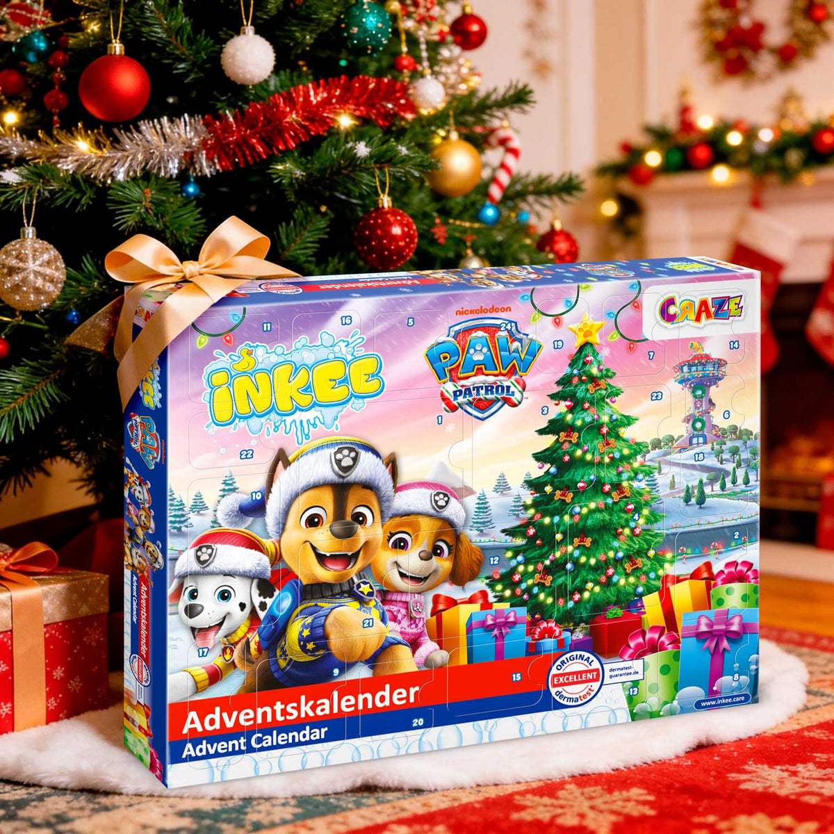 INKEE PAW Patrol Adventskalender – Badespaß & Überraschungen für Kinder ab 3 Jahren.