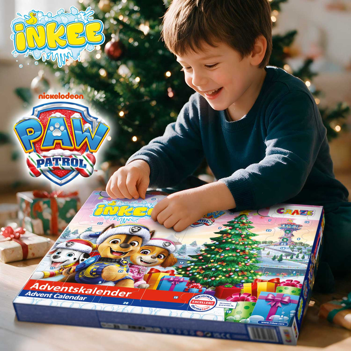 INKEE PAW Patrol Adventskalender – Badespaß & Überraschungen für Kinder ab 3 Jahren.