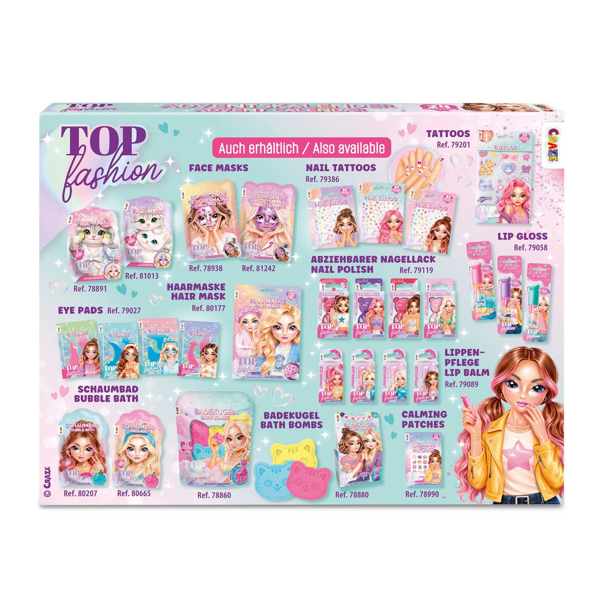 CRAZE TOP FASHION Adventskalender – 24 Fashion-, Beauty- & DIY-Überraschungen.