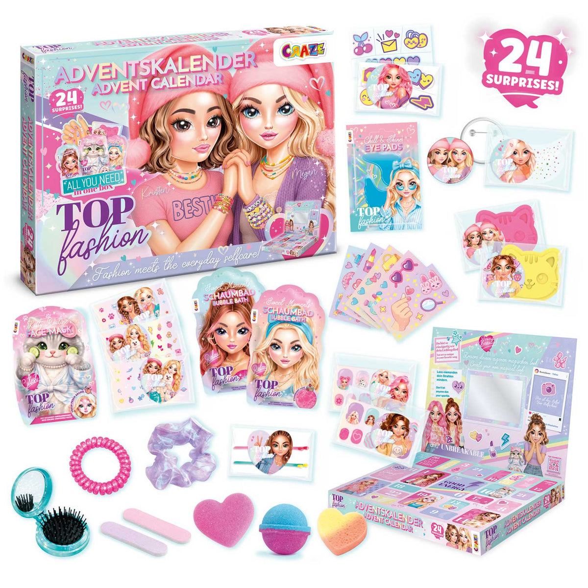 CRAZE TOP FASHION Adventskalender – 24 Fashion-, Beauty- & DIY-Überraschungen.