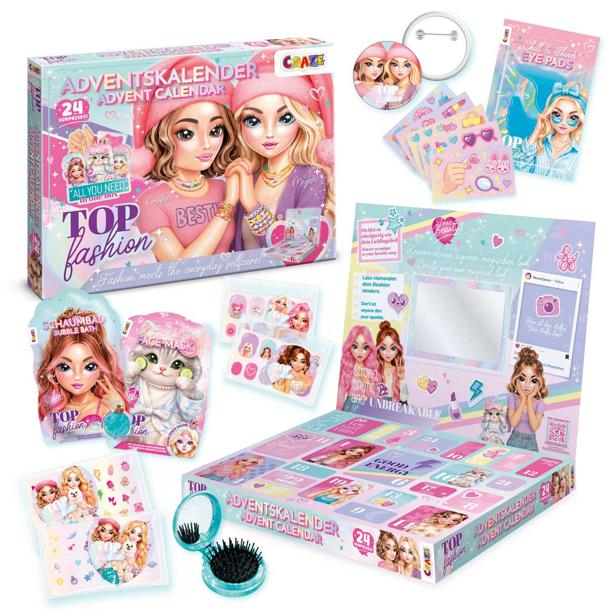 CRAZE TOP FASHION Adventskalender – 24 Fashion-, Beauty- & DIY-Überraschungen.