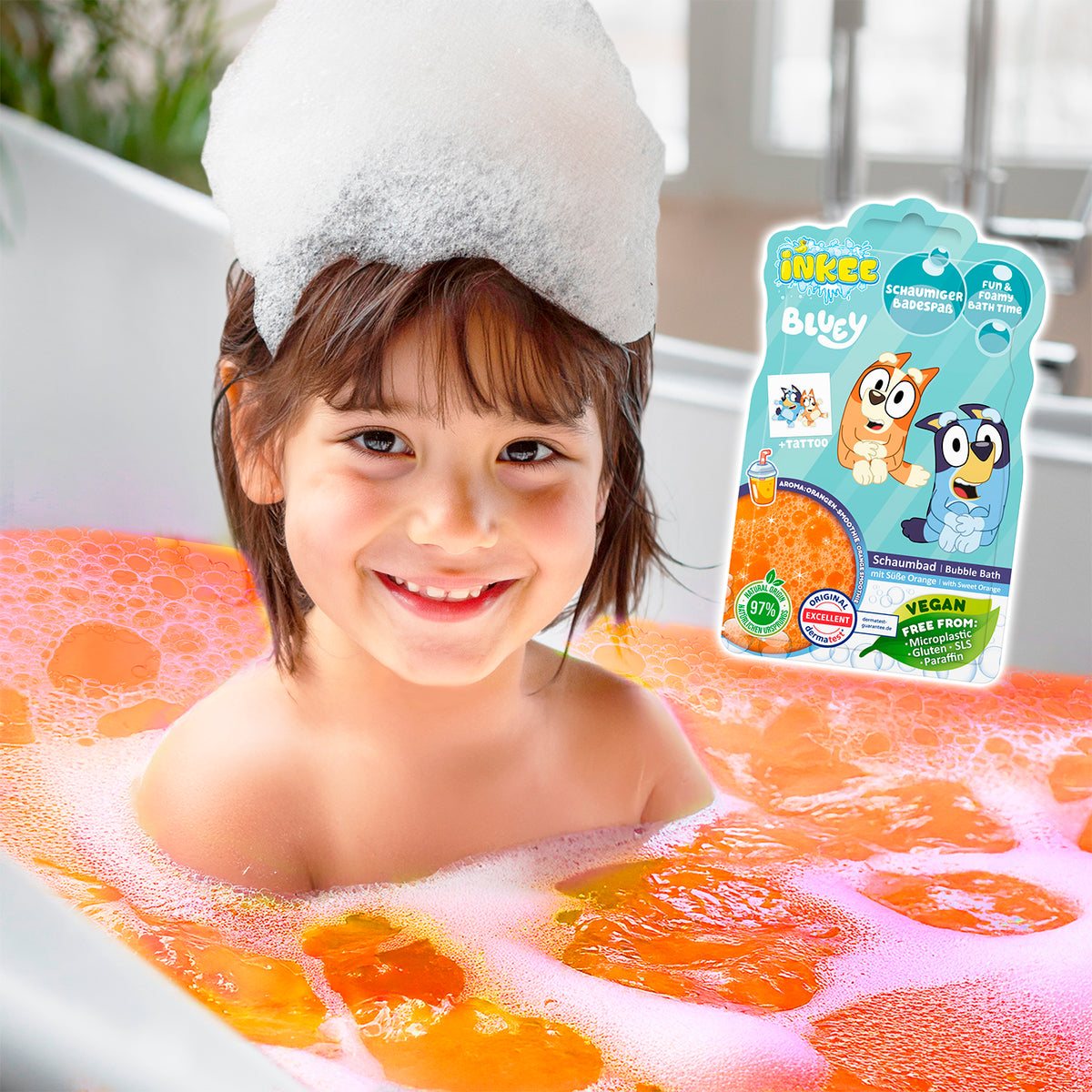 INKEE Bluey Adventskalender – 24 Badeüberraschungen für Kinder