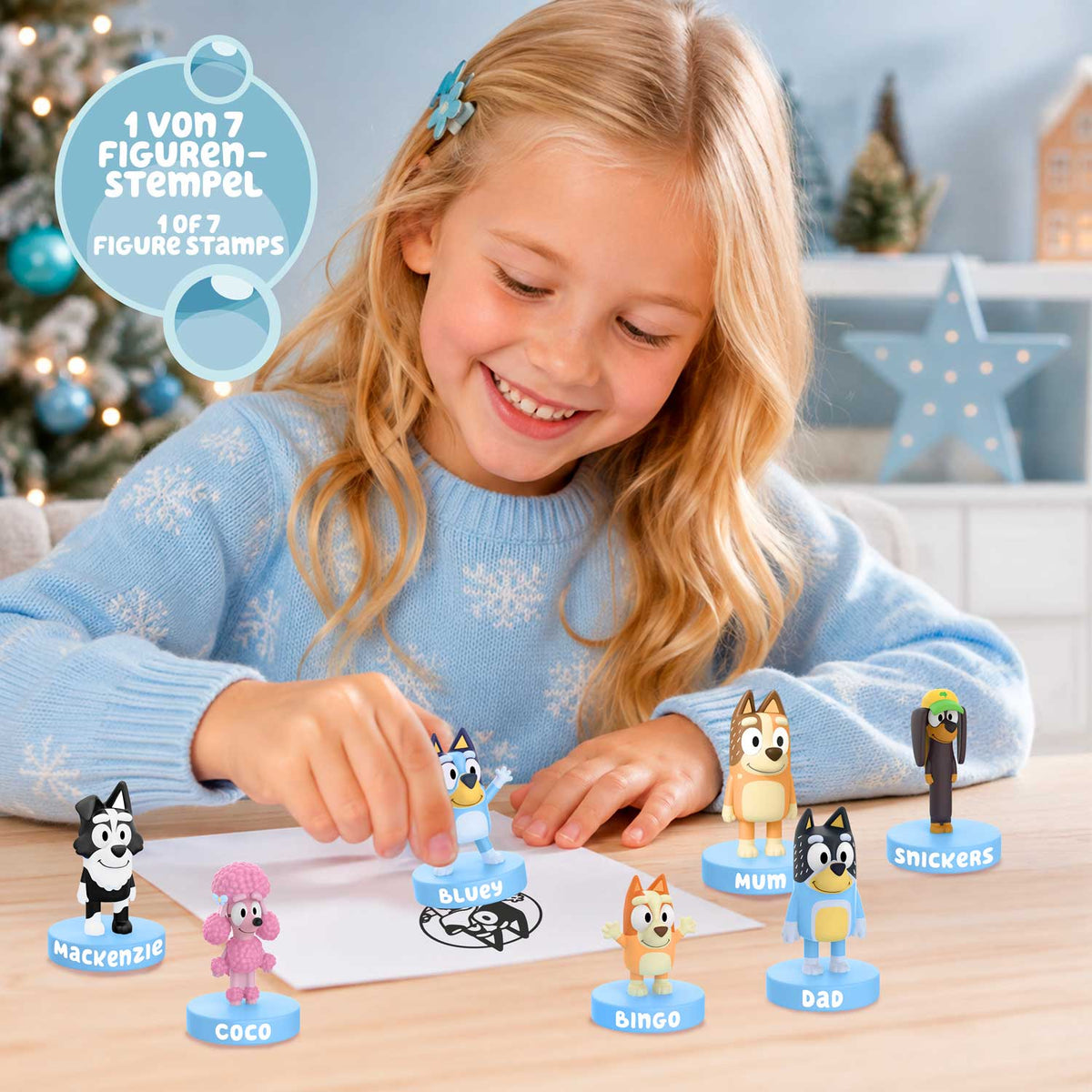 INKEE Bluey Adventskalender – 24 Badeüberraschungen für Kinder